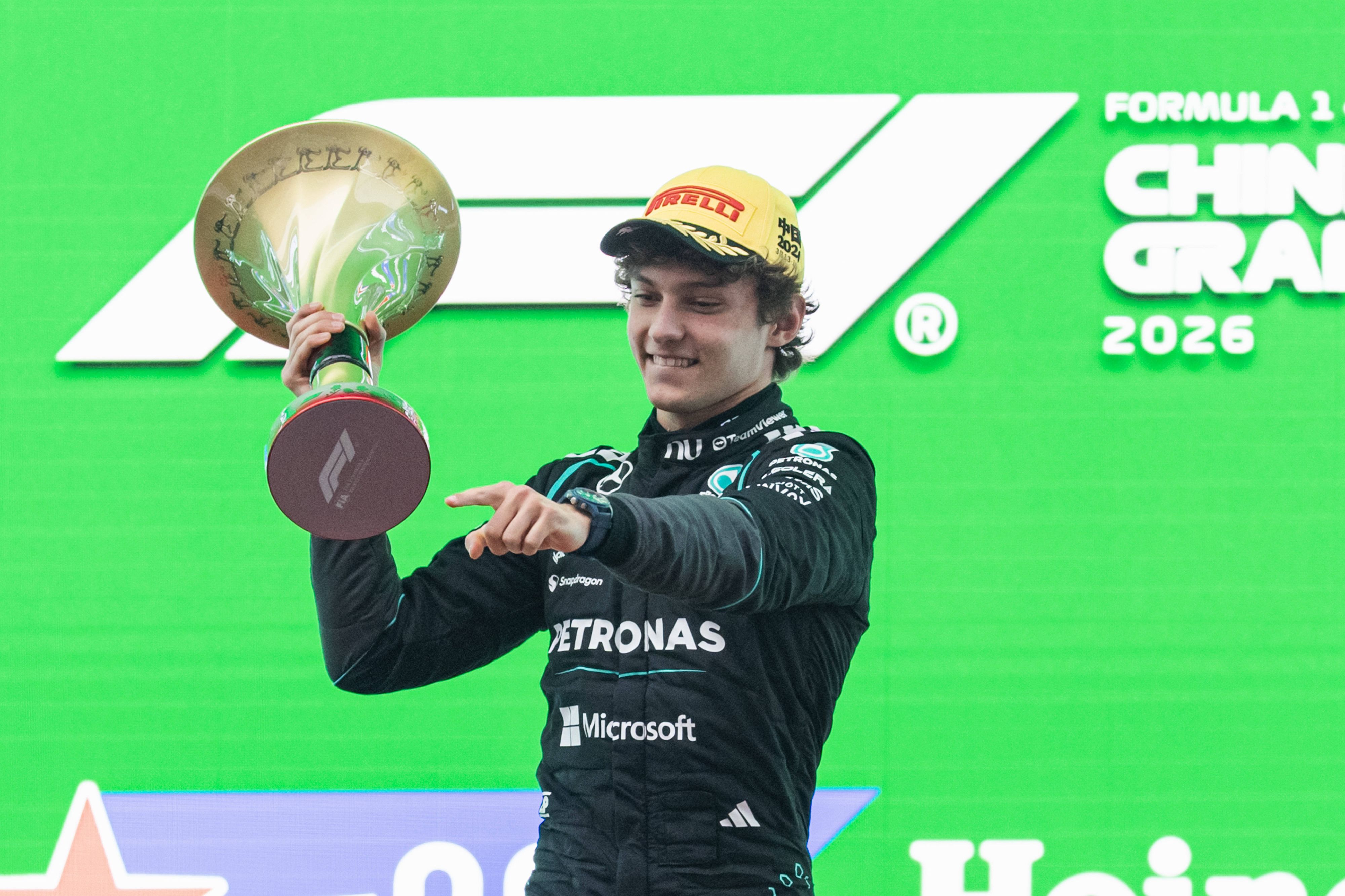 Kimi Antonelli holte sich seinen ersten F1-Sieg. 