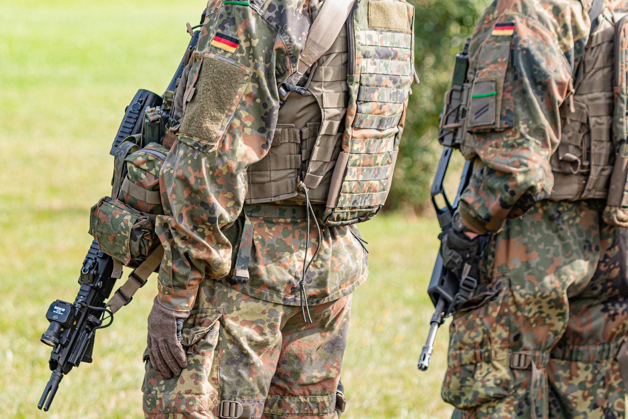 Die Soldaten der deutschen Bundeswehr werden angehalten, sich nach dem Schießen die Hände zu waschen.
