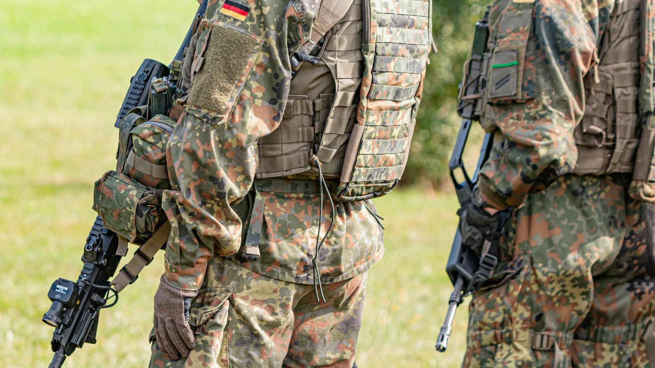 Die Soldaten der deutschen Bundeswehr werden angehalten, sich nach dem Schießen die Hände zu waschen.