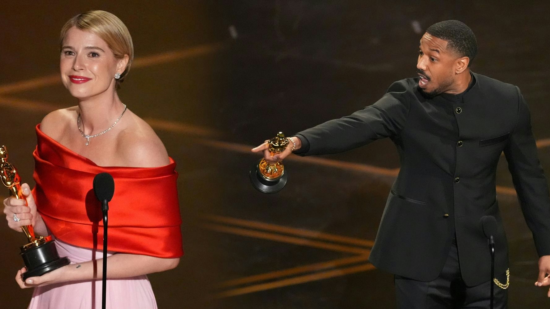 Michael B. Joran und Jessie Buckley sind die Stars des Abends.