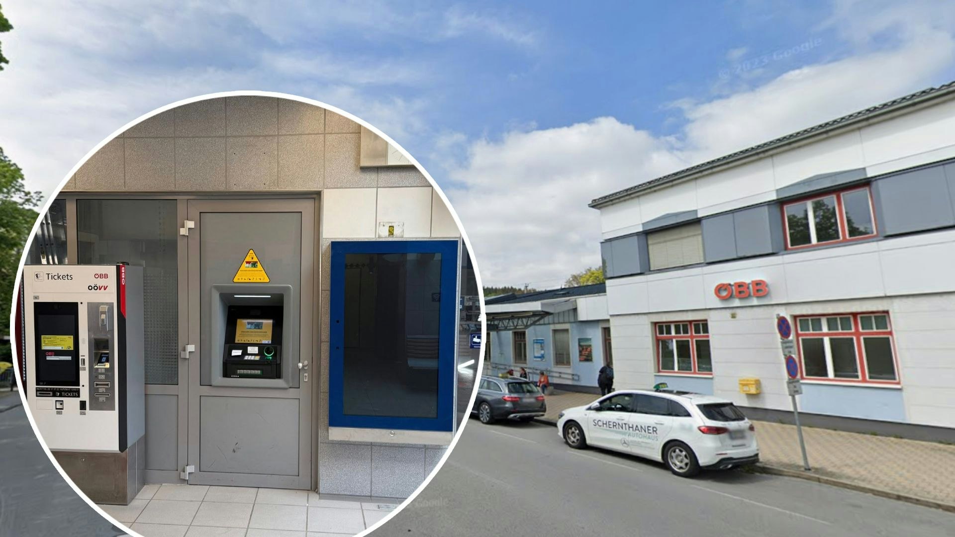 Der Vöcklabrucker Bahnhof hat nach der erfolgreichen Petition jetzt wieder einen Bankomat.