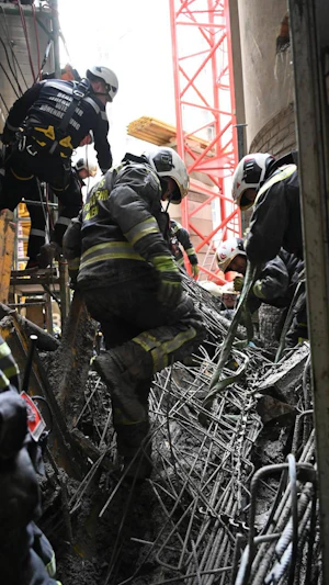 Mitten auf einer Baustelle kam es zur Katastrophe: Ein Gerüst stürzte ein und begrub mehrere Arbeiter unter sich – vier Männer verloren ihr Leben.
