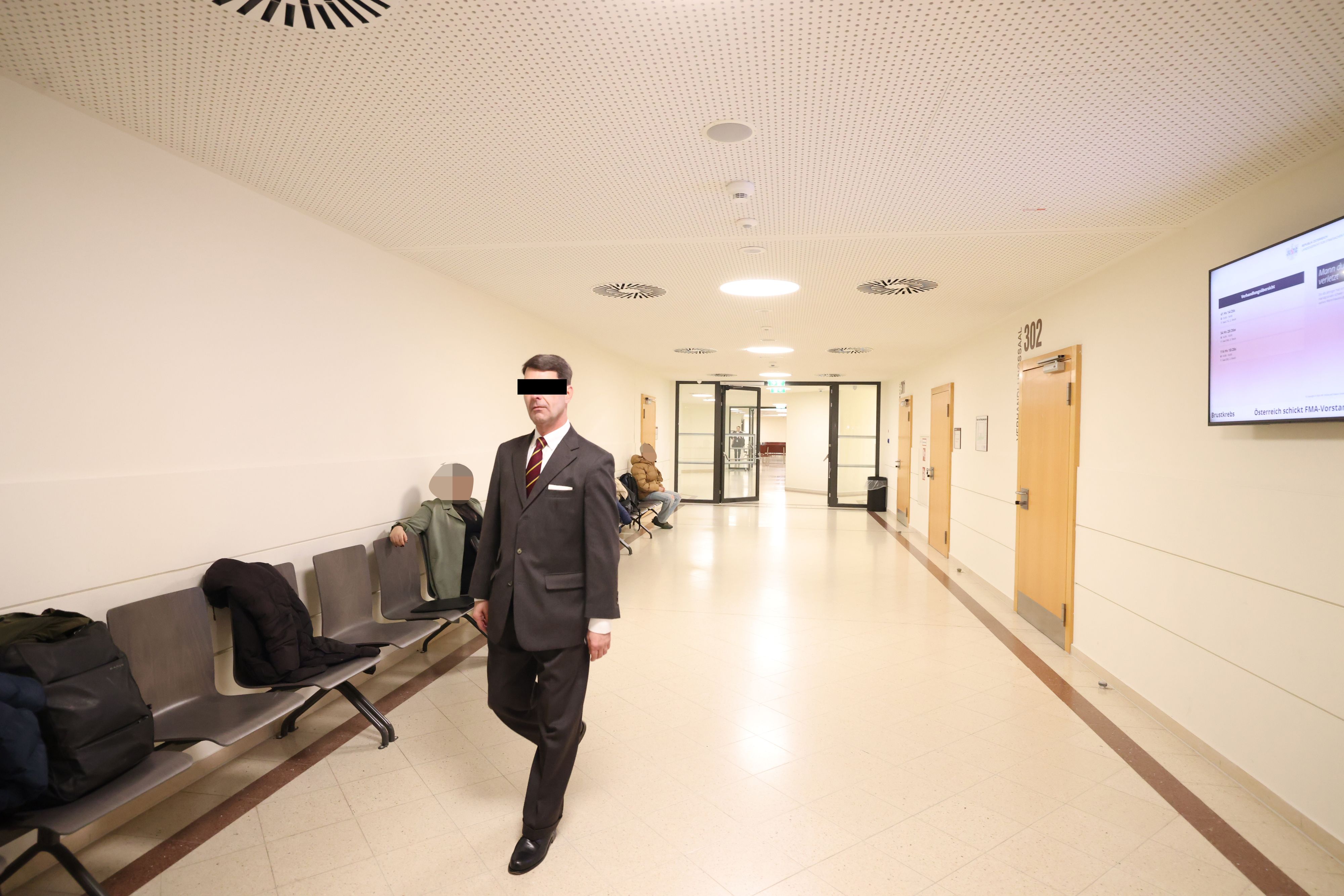 Diplomat Johannes Peterlik vor Gericht in Wien. 