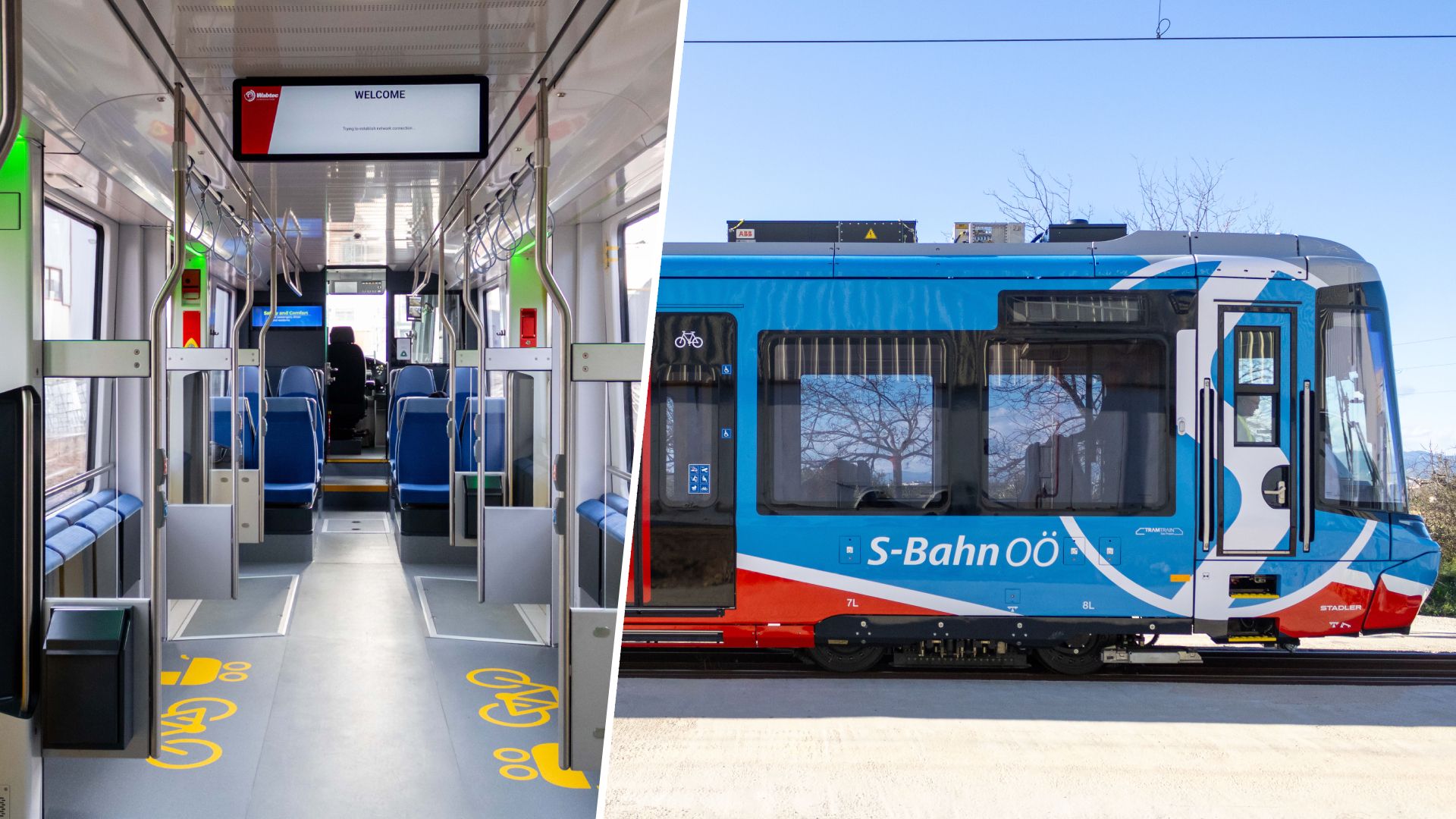 In Eferding wurde das erste TramTrain-Fahrzeug Österreichs präsentiert.