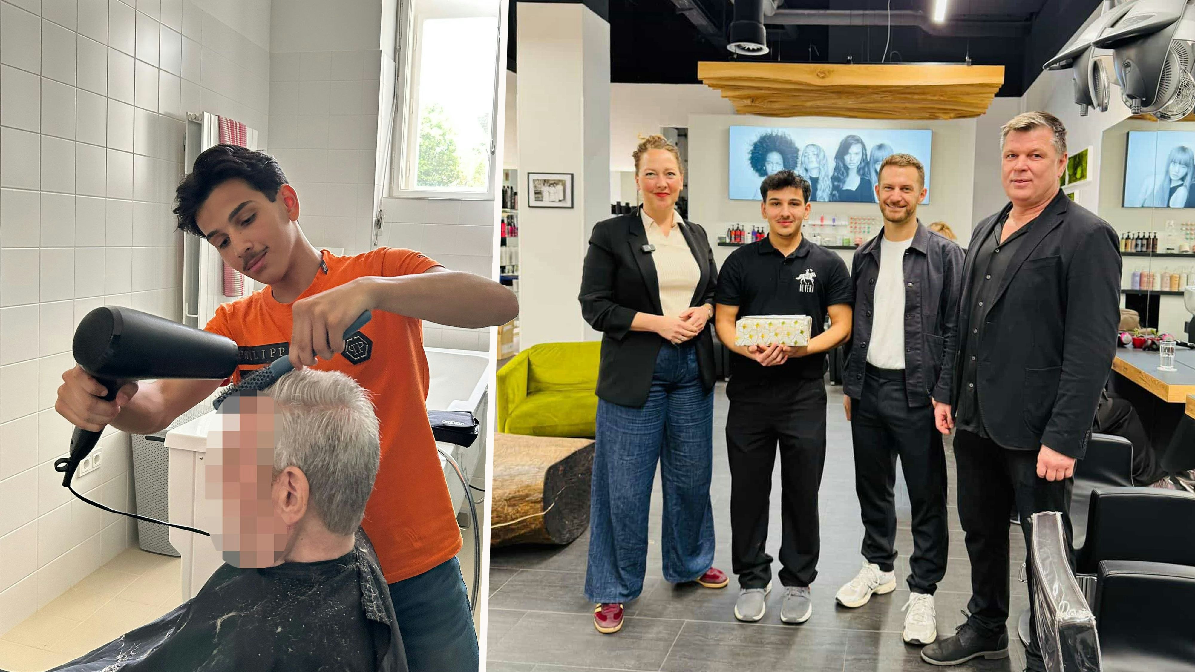 Heute.at - Schneidet Haare gratis! Mohammad bekommt Überraschung