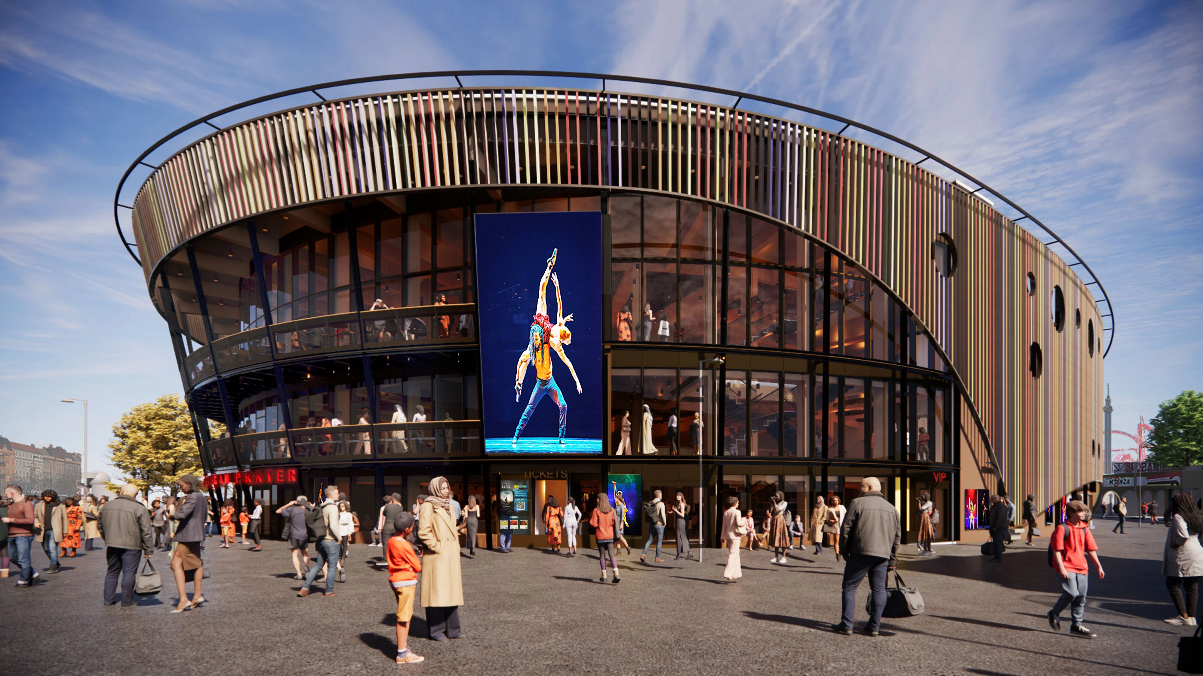 So soll das Theater im Prater aussehen.