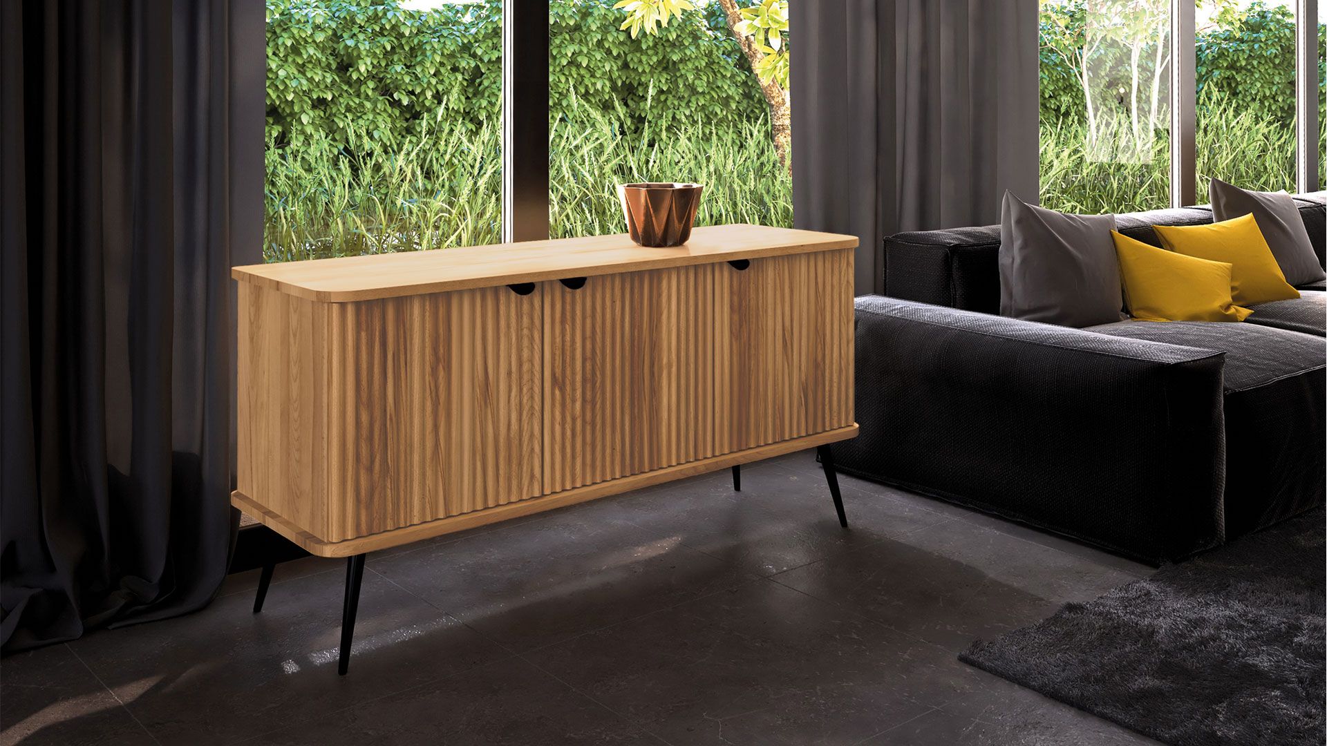 Holz bringt einen rustikalen und interessanten Touch