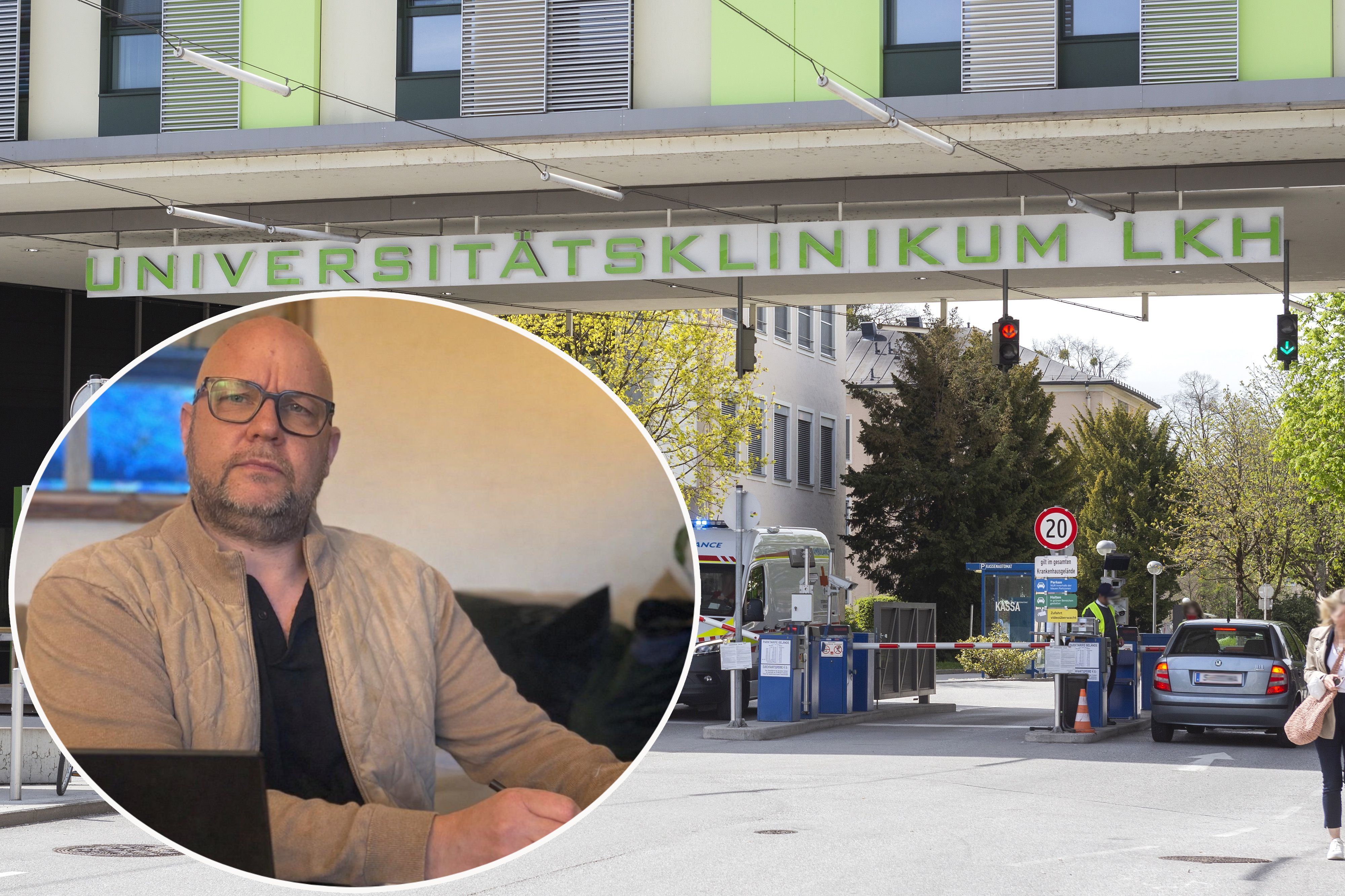 Arno Müller (51) arbeitet im Salzburger Spital und kämpft trotz überstandener Krebserkrankung um eine Reha.