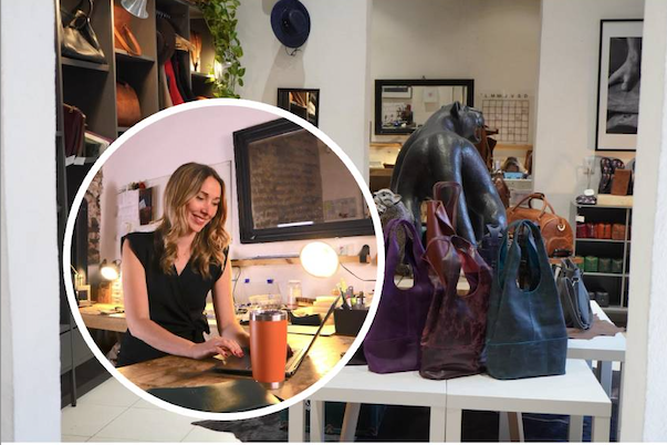 Die Steirerin Lisa Dobler startet mit ihren Ledertaschen voll durch.