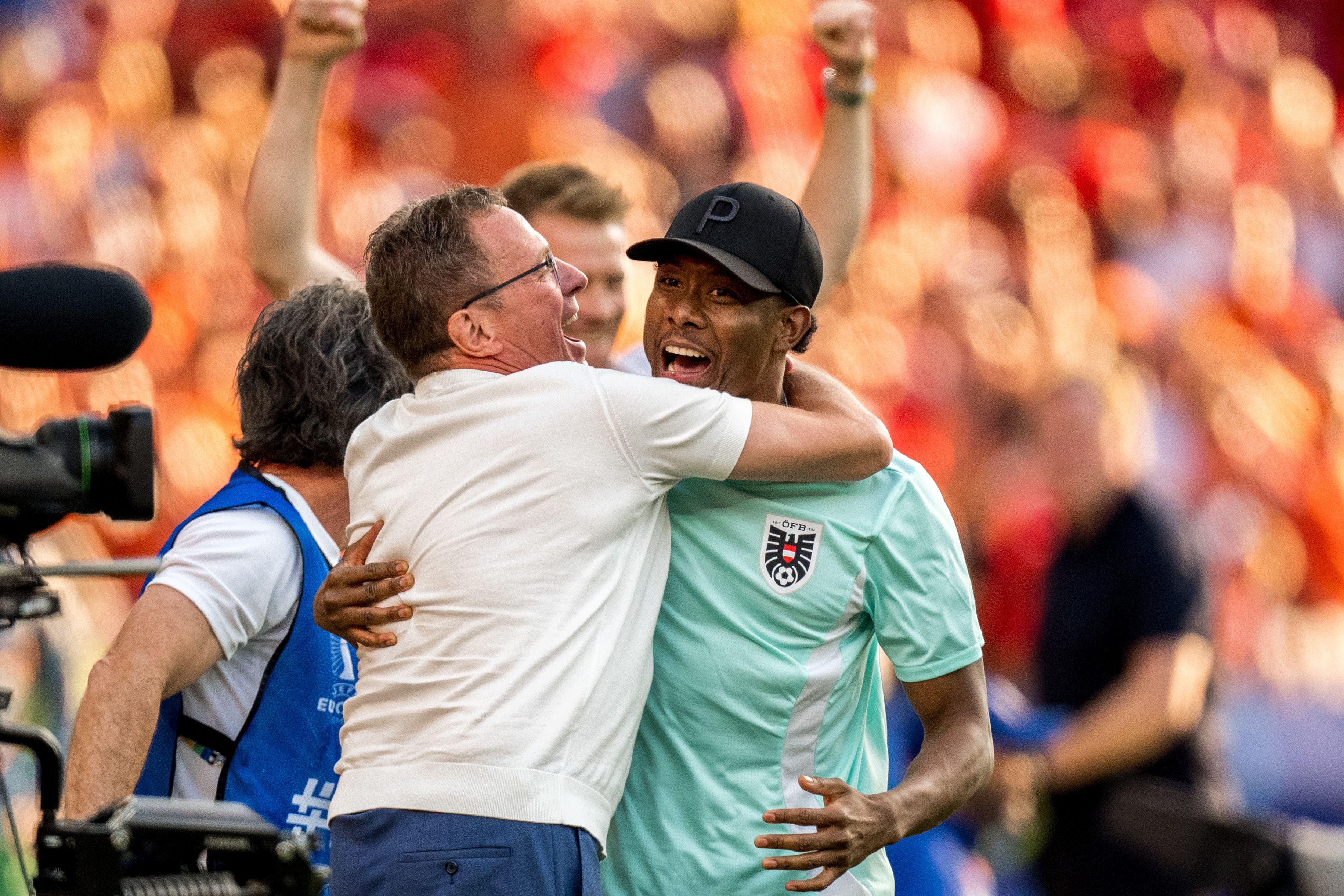 Ralf Rangnick und David Alab bei der EM 2024.