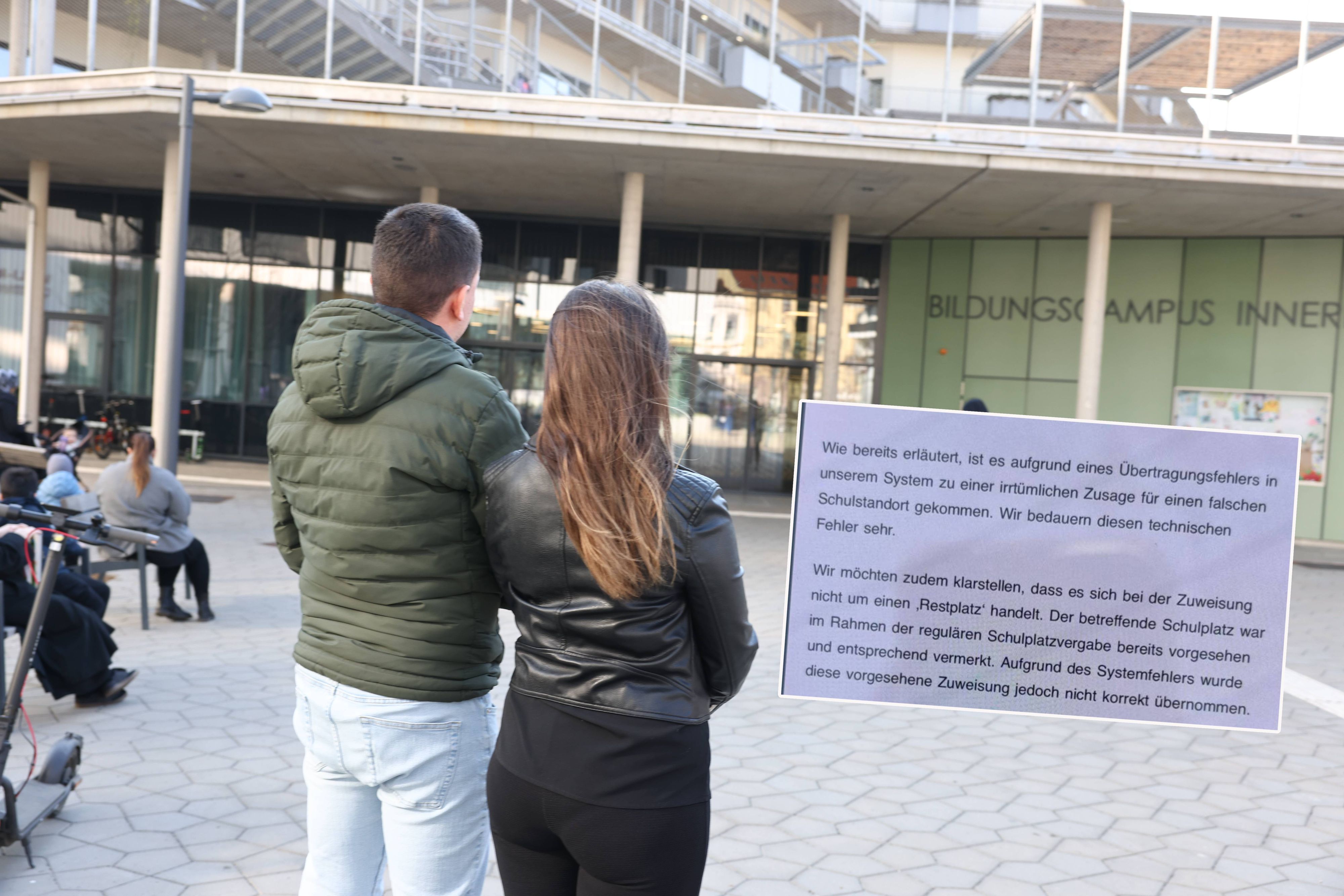 Die Eltern von Lisa sind enttäuscht, dass sie keinen Platz in der Volksschule Landgutgasse erhält.