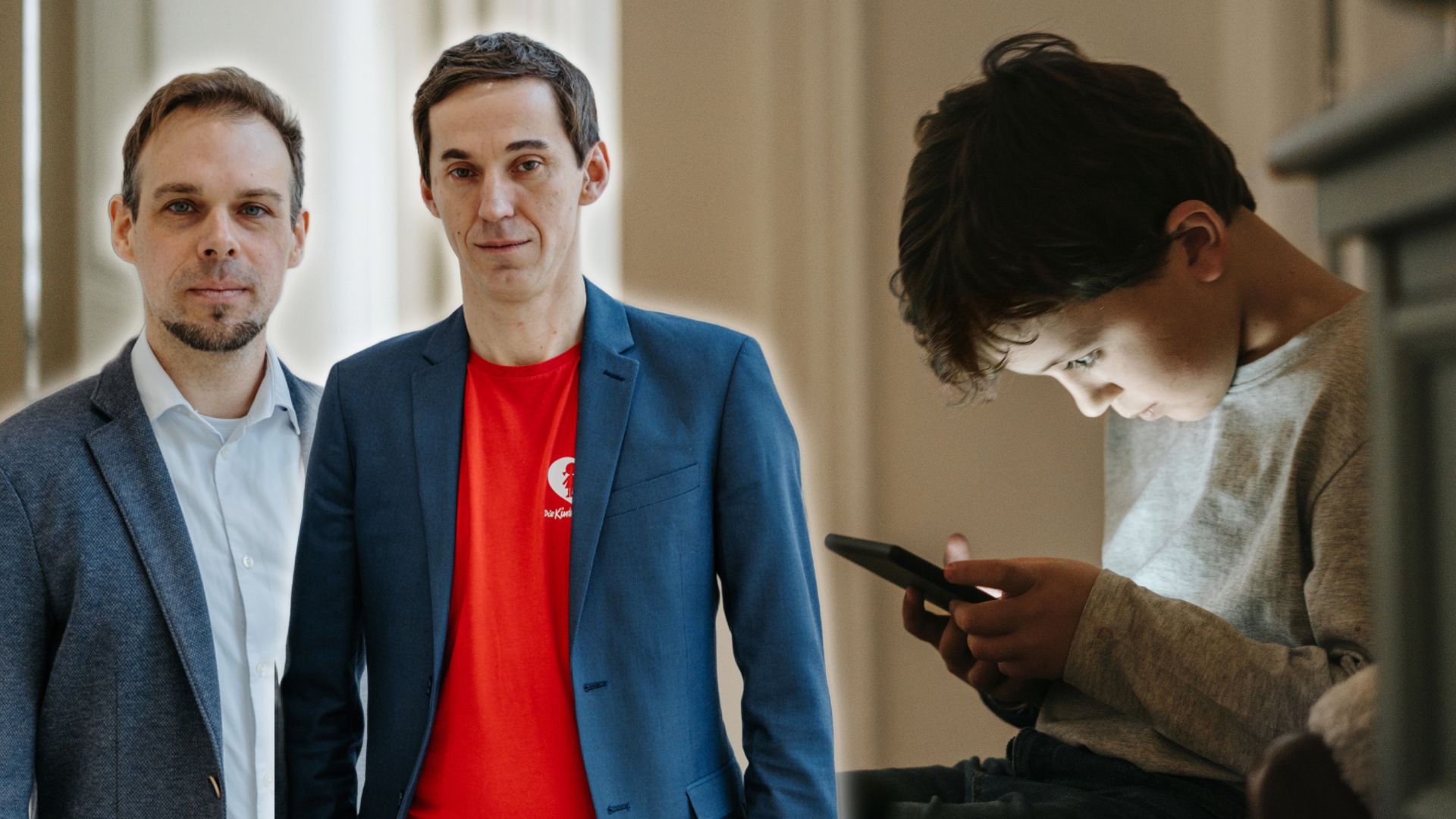 Geschäftsführer der Kinderfreunde OÖ, Reinhold Medicus-Michetschläger, und Vorsitzender Helmut Gotthartsleitner begrüßen das Social-Media-Verbot. (Symbolbild)