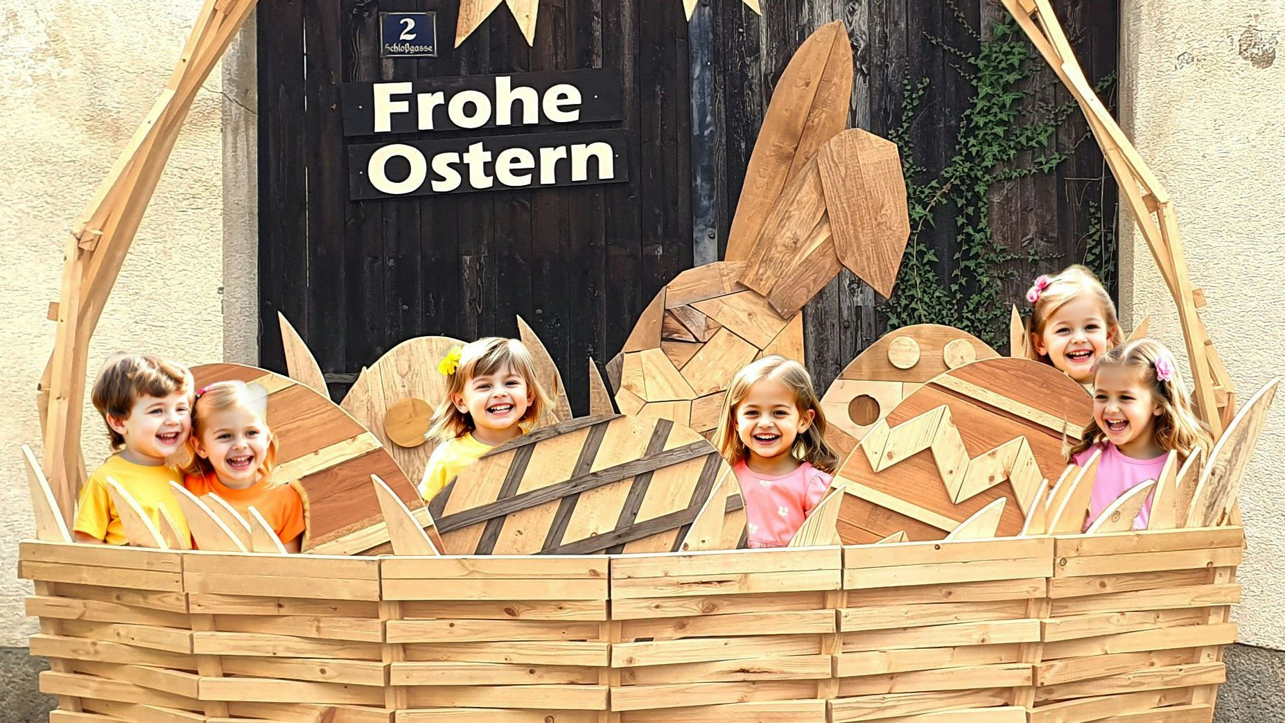 Heute.at - Österreichs größter Osterkorb steht in Bisamberg