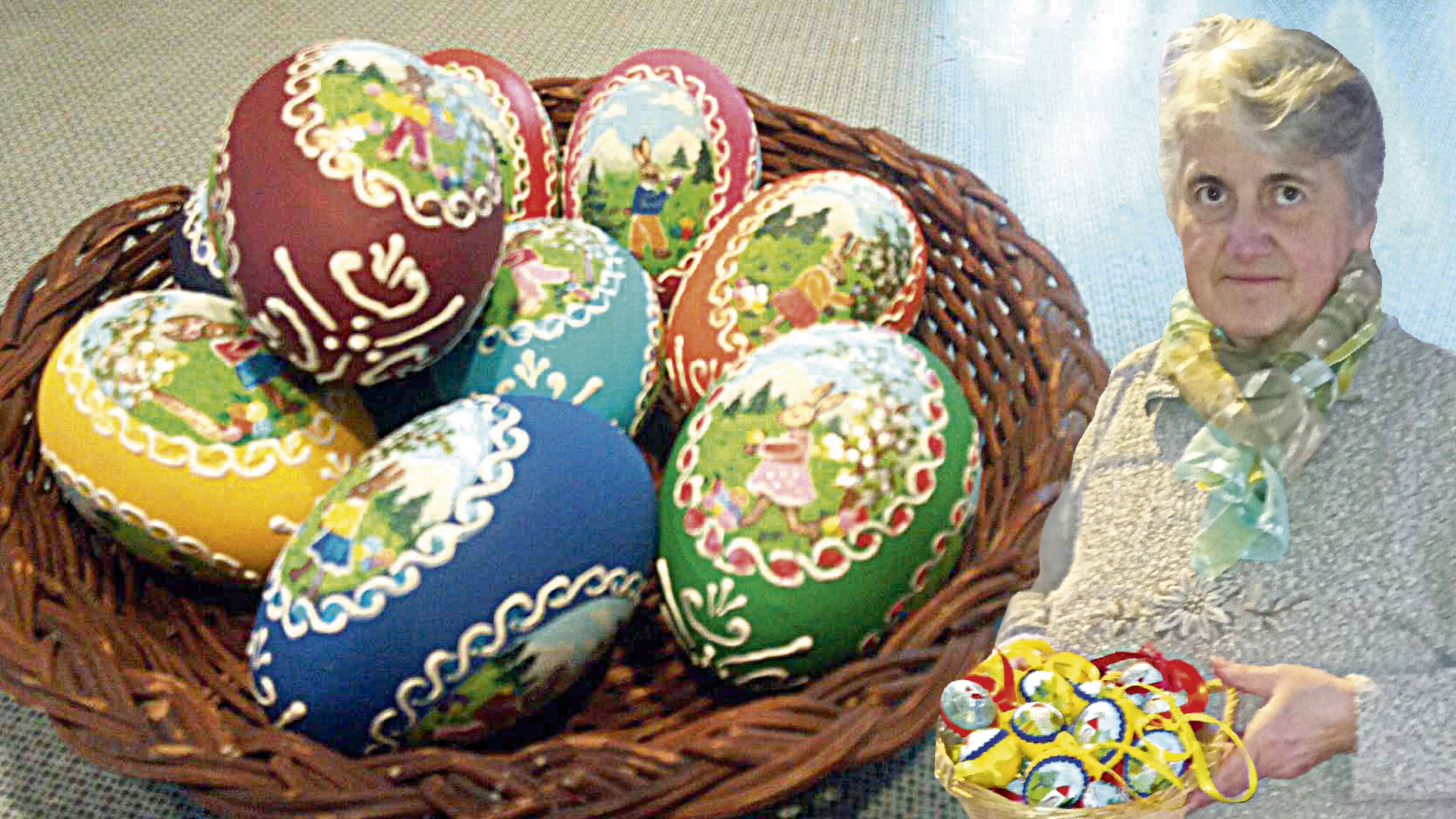 Helga Schmid (69, Bild) bemalt seit langer Zeit Ostereier. 