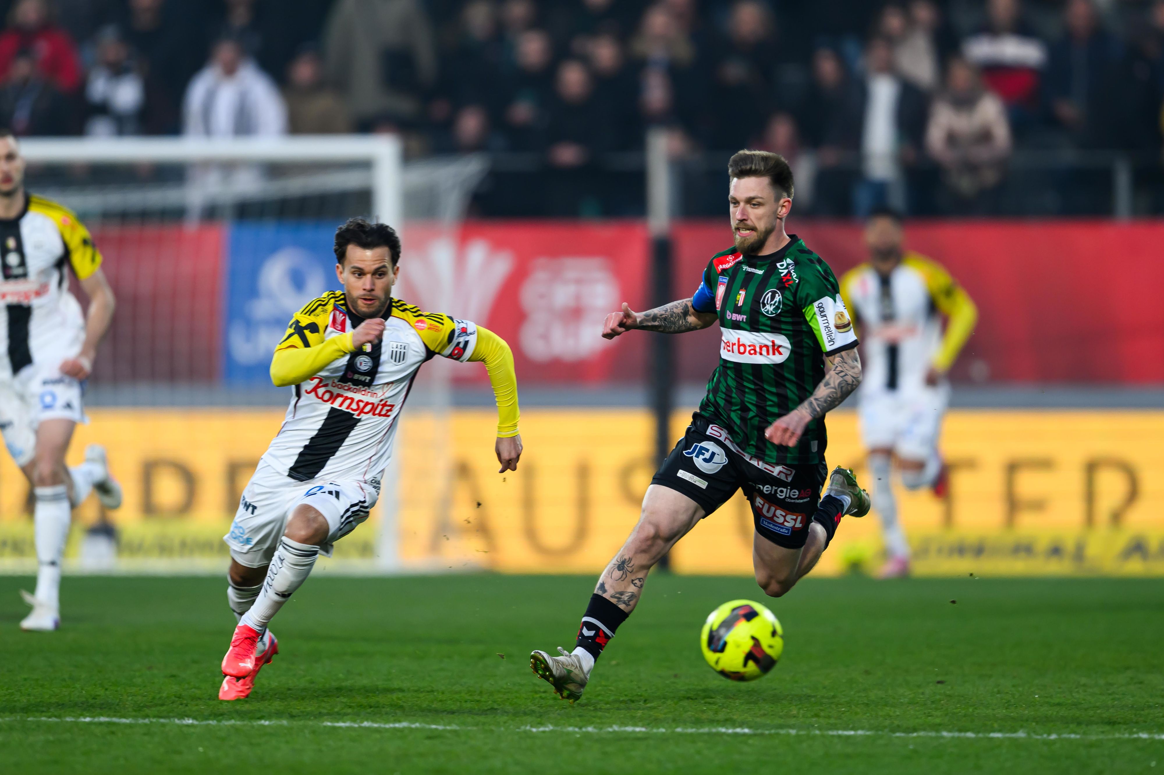 Ried und der LASK im ÖFB-Cup-Halbfinale. 