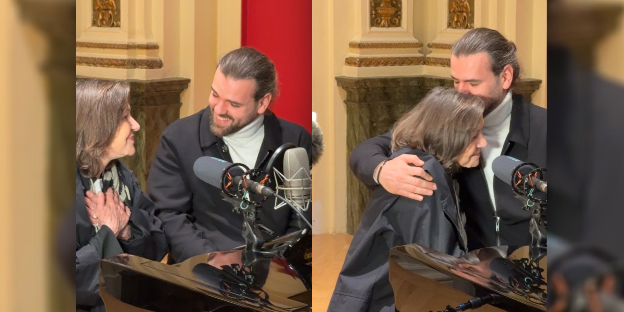 Sidrit Vokshi trifft Maria Bill und busserlt sie gleich ab.