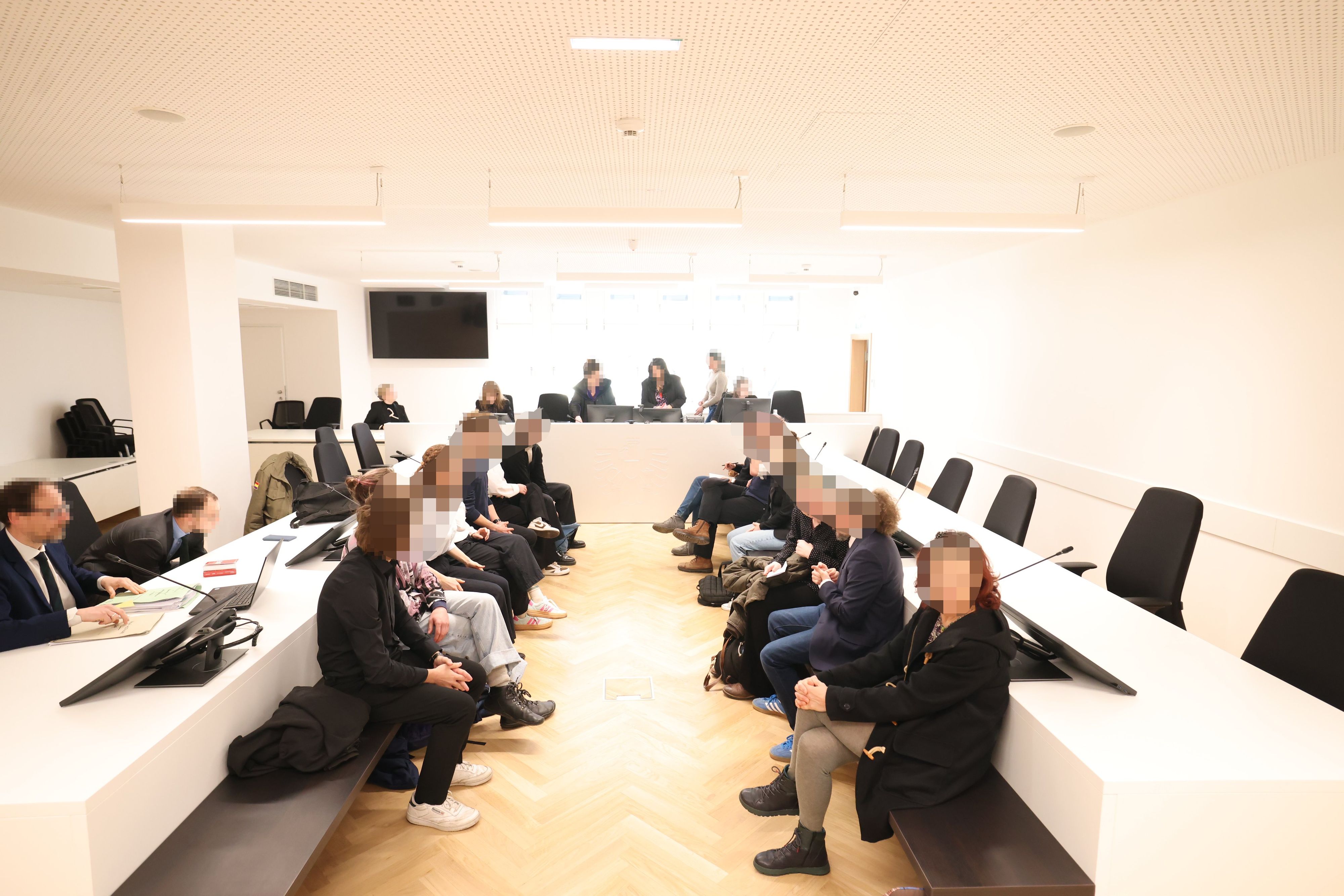 Aktivisten am Wiener Landesgericht.