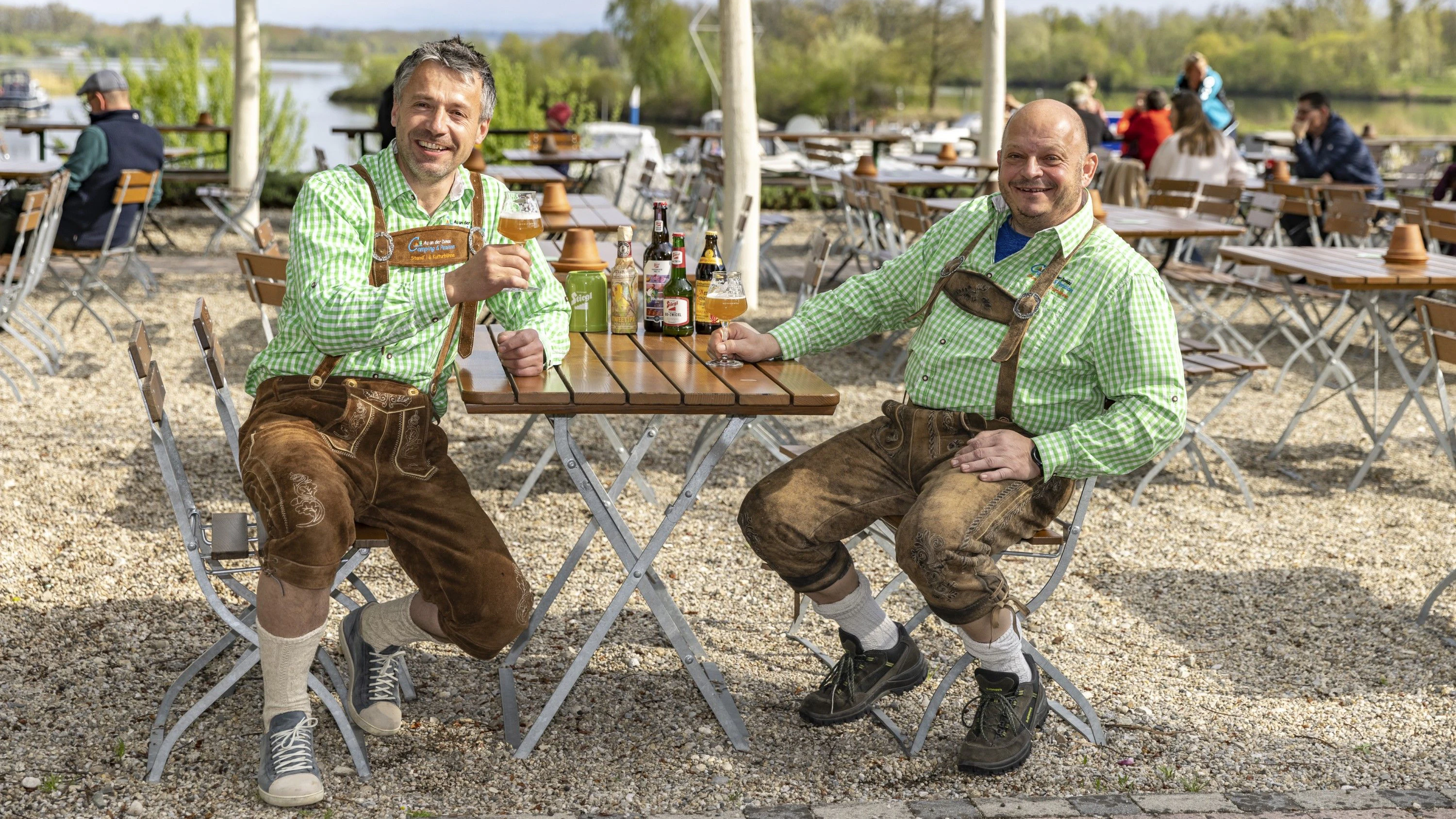 Die Gastgeber: Arnold und Gerhard