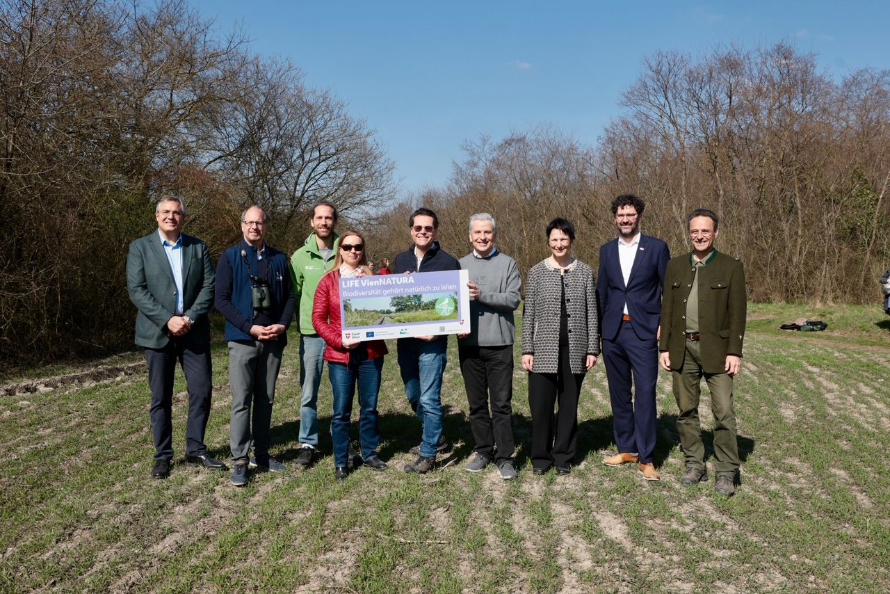 In Breitenlee wurde mit Beteiligung aller Projektpartner Wiens größtes Renaturierungsprojekt gestartet.