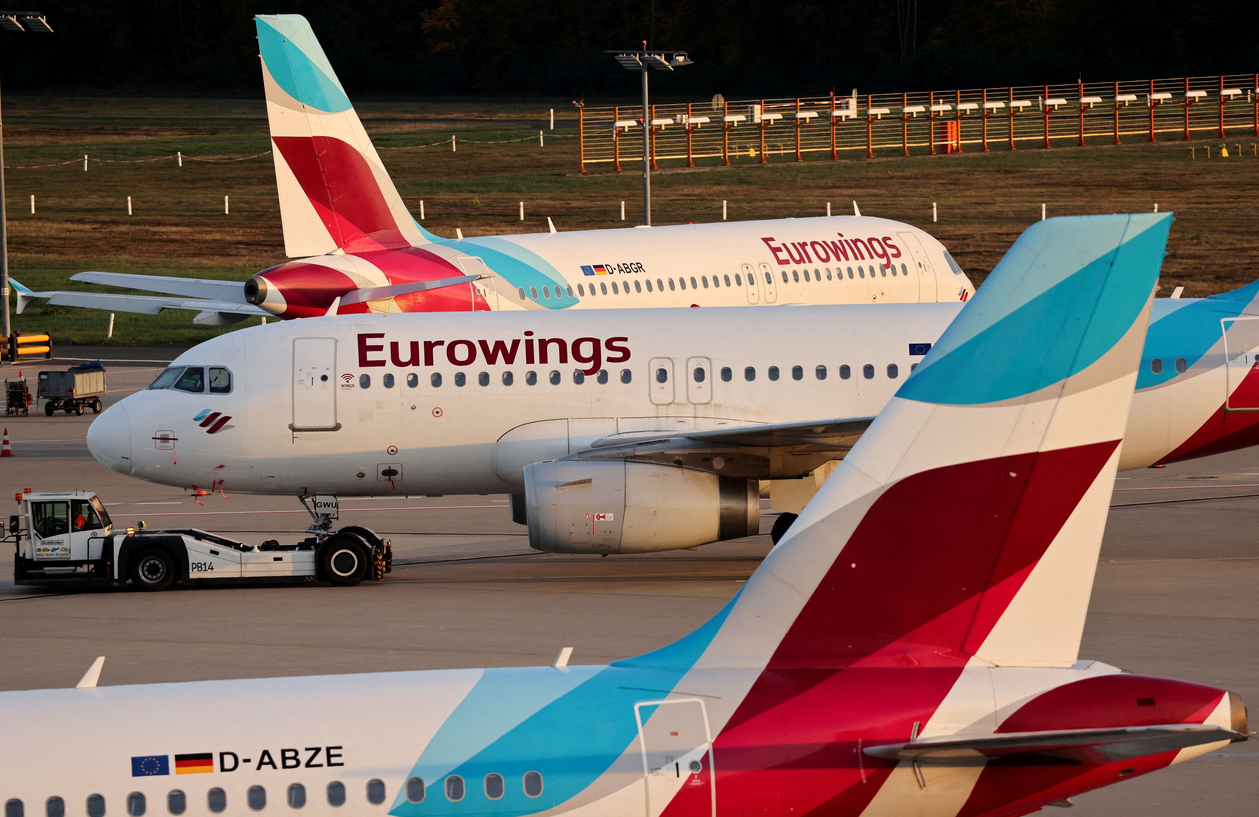 Ein Streik bei Eurowings in den Osterferien droht.
