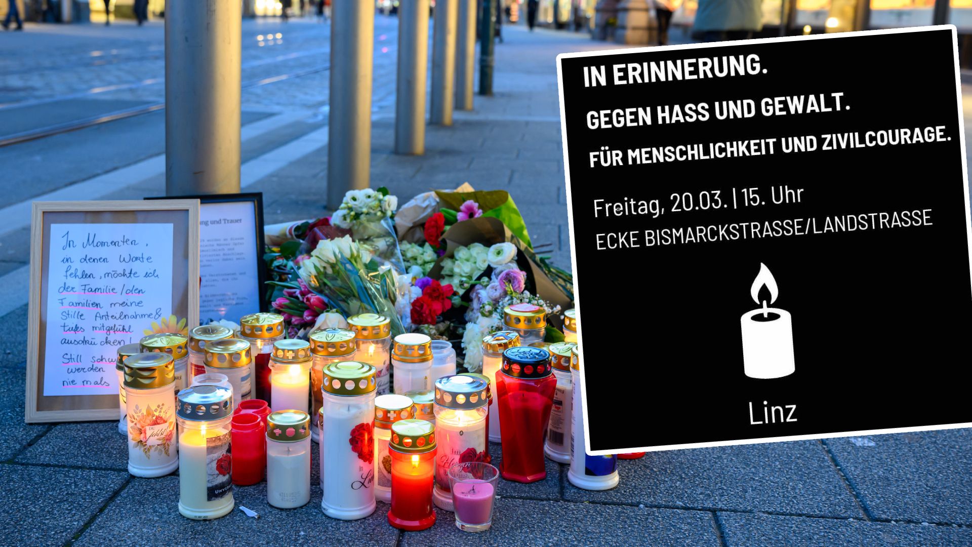 Am Freitag findet an der Linzer Landstraße nach dem tödlichen Messerangriff eine Gedenkveranstaltung statt.