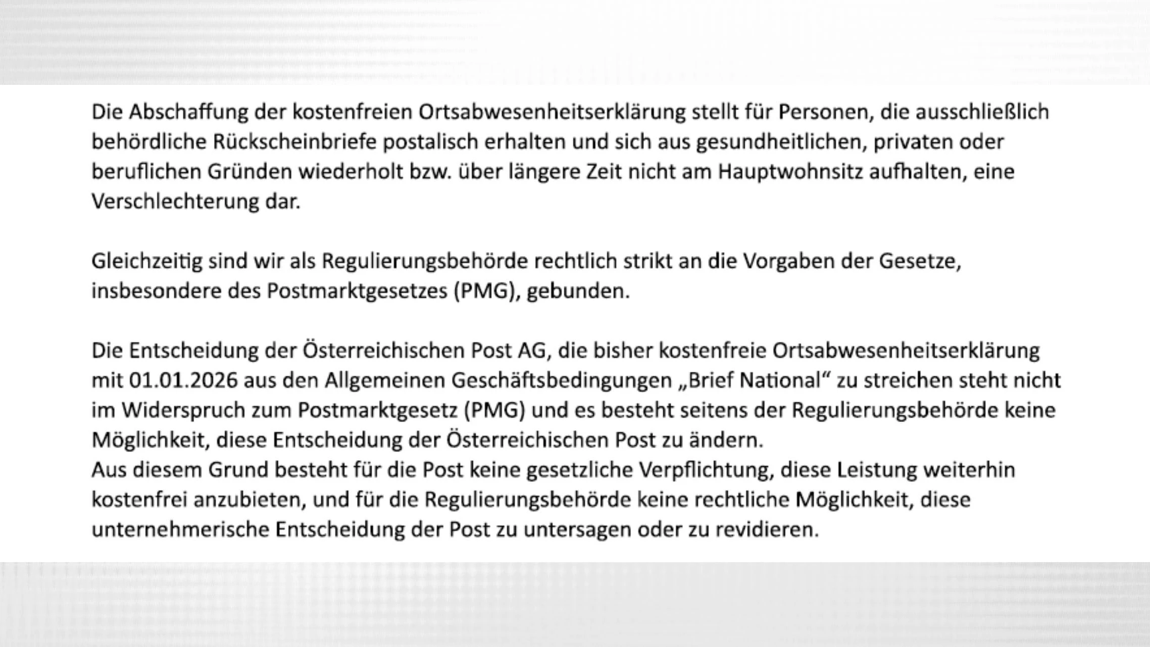 Antwort der RTR auf die Beschwerde von Christine B.