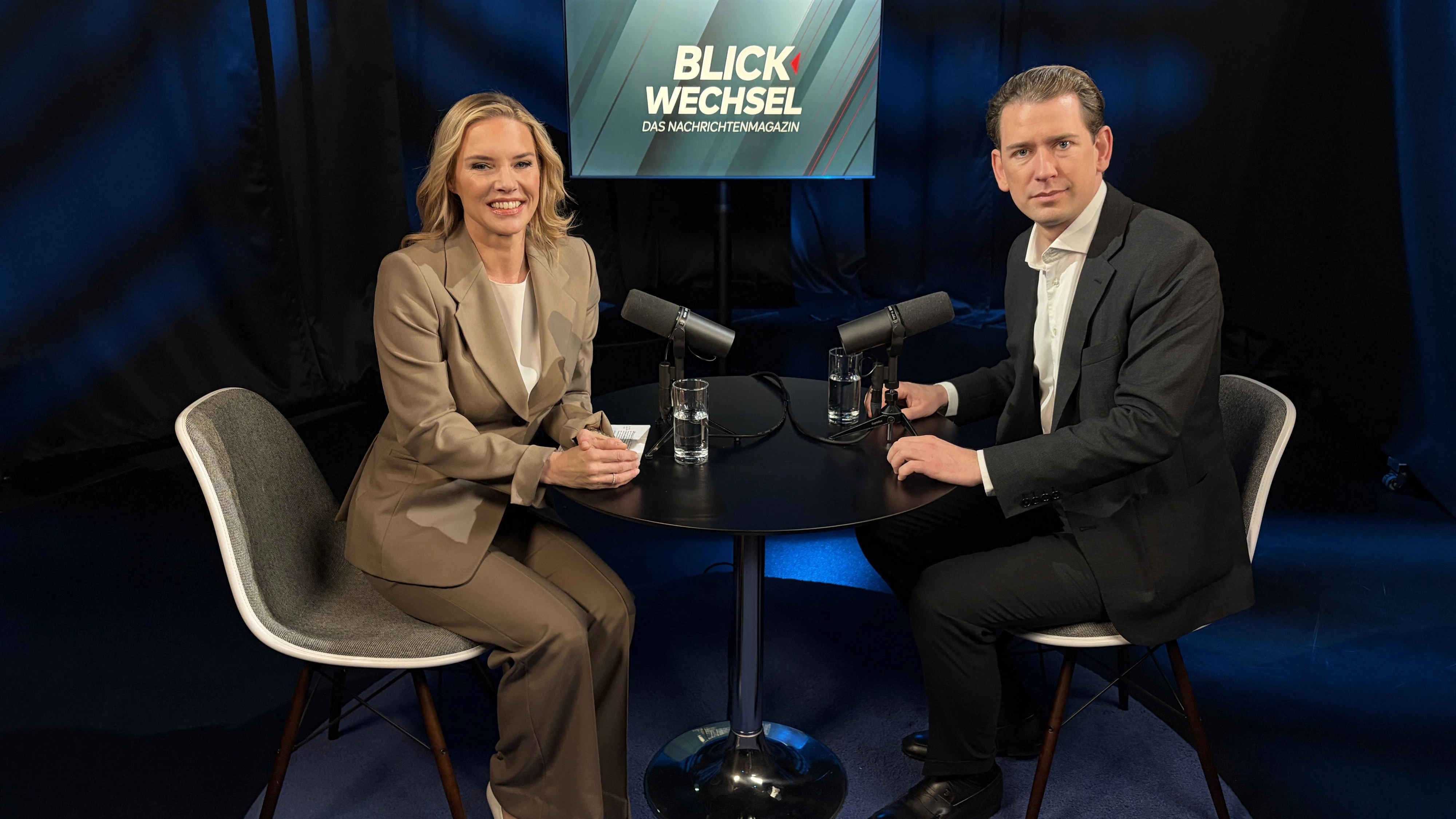 Der frühere Bundeskanzler Sebastian Kurz war bei der Servus TV-Sendung "Blickwechsel" zu Gast. 