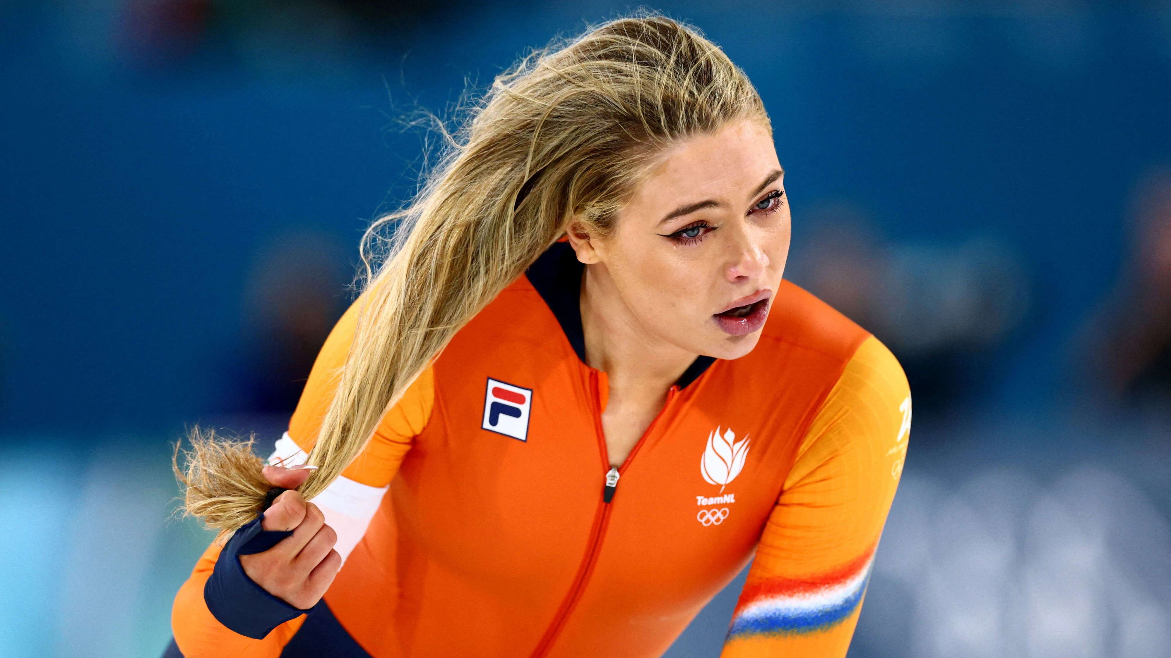 Die niederländische Eisschnelllauf-Königin Jutta Leerdam. 