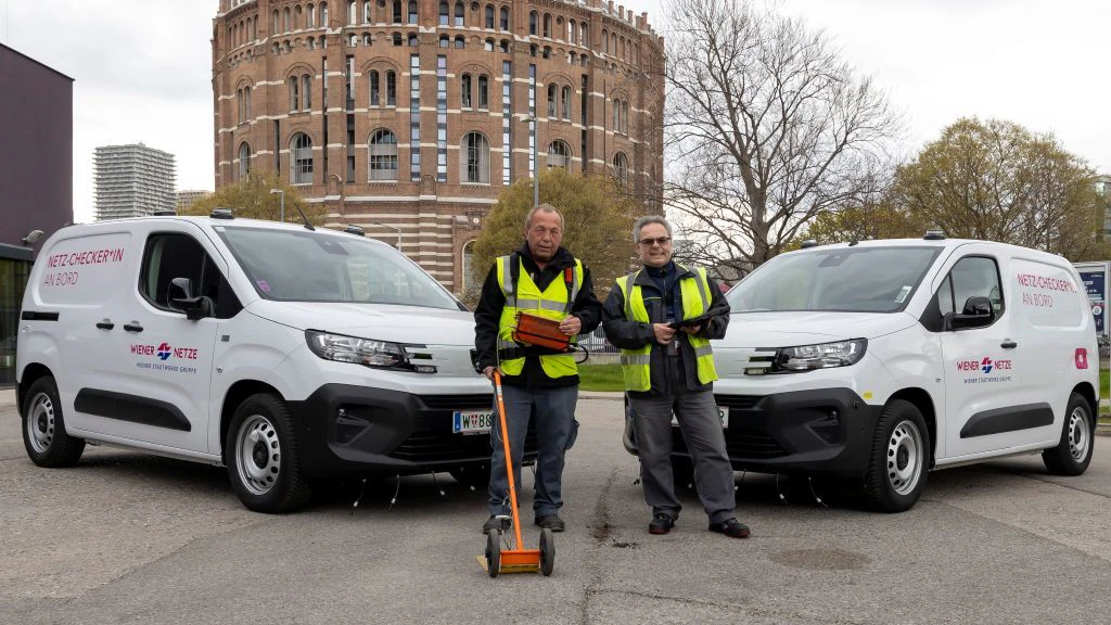 Mit diesen Fahrzeugen und Geräten wird das Gasnetz abgefahren und kontrolliert.