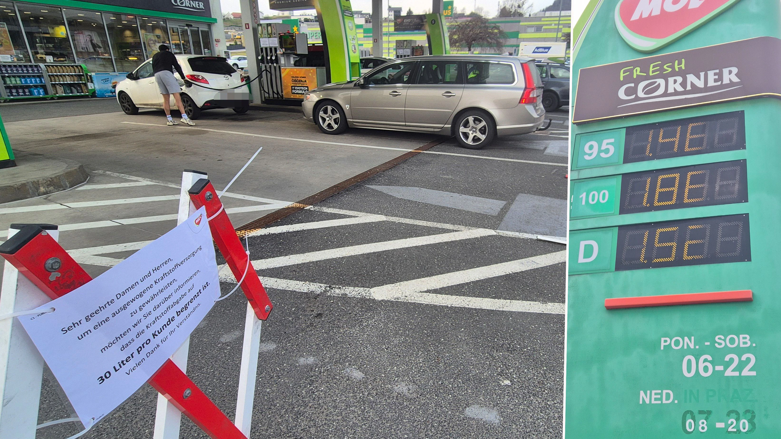 Nur 30 Liter! Tank-Wahnsinn an Österreich-Grenze