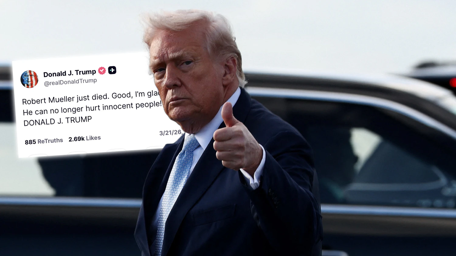 Heute.at - Donald Trump jubelt über Tod von Ex-FBI-Chef Mueller