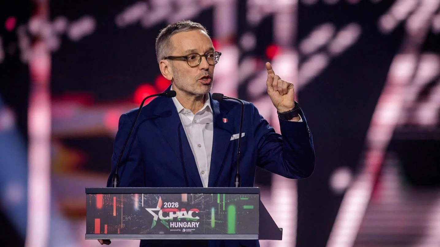 FPÖ-Chef Herbert Kickl bei der Conservative Political Action Conference (CPAC) in Budapest. 