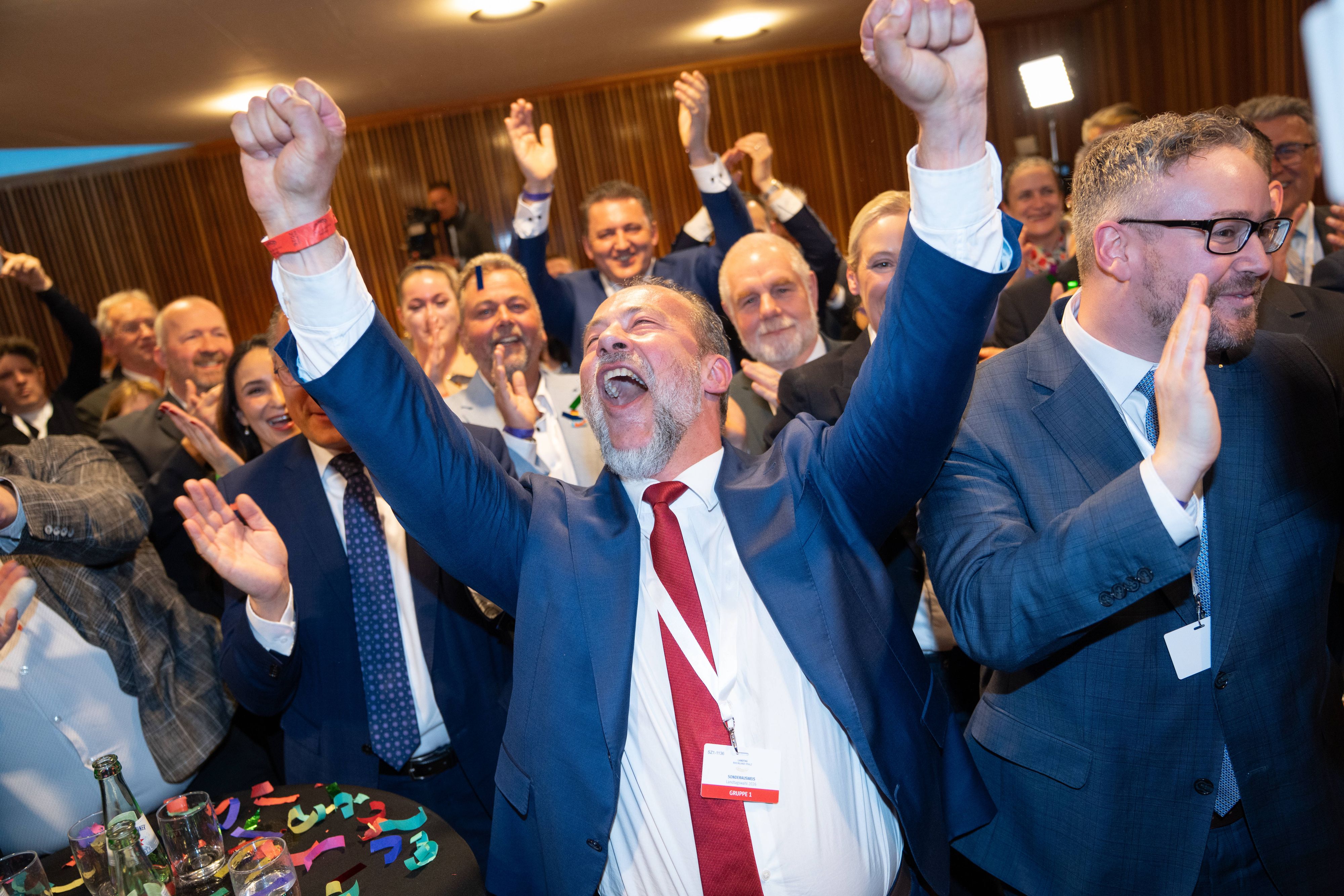 Großer Jubel bei der AfD.