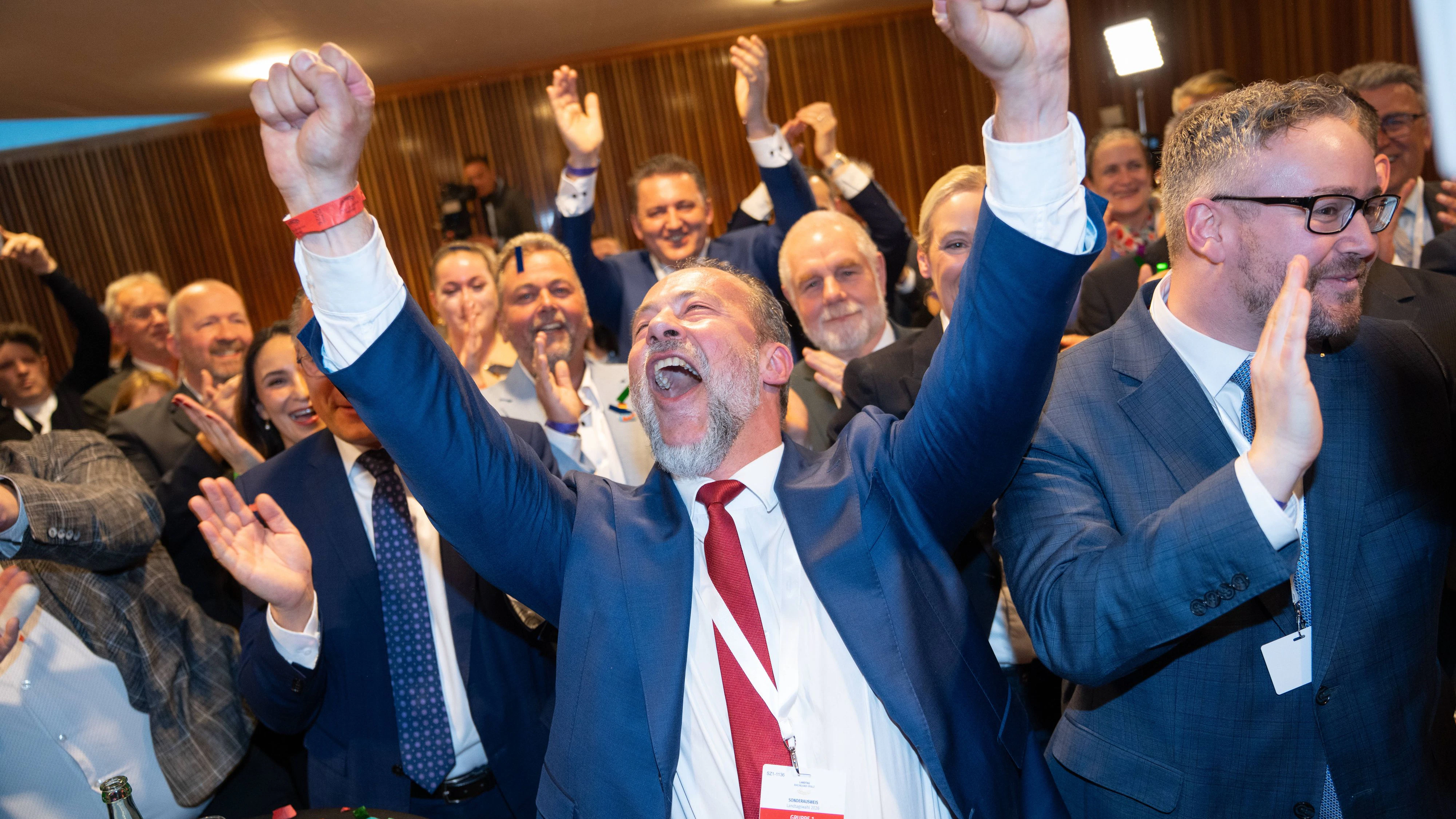 Großer Jubel bei der AfD.