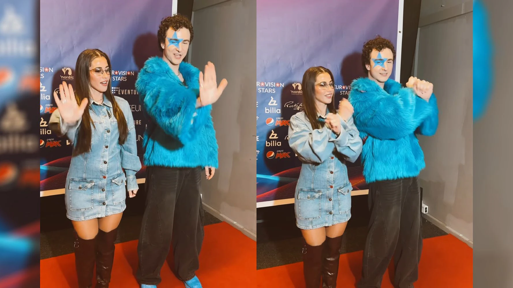 Sarah Engels holt sich ihren "Tanzschein" ab.