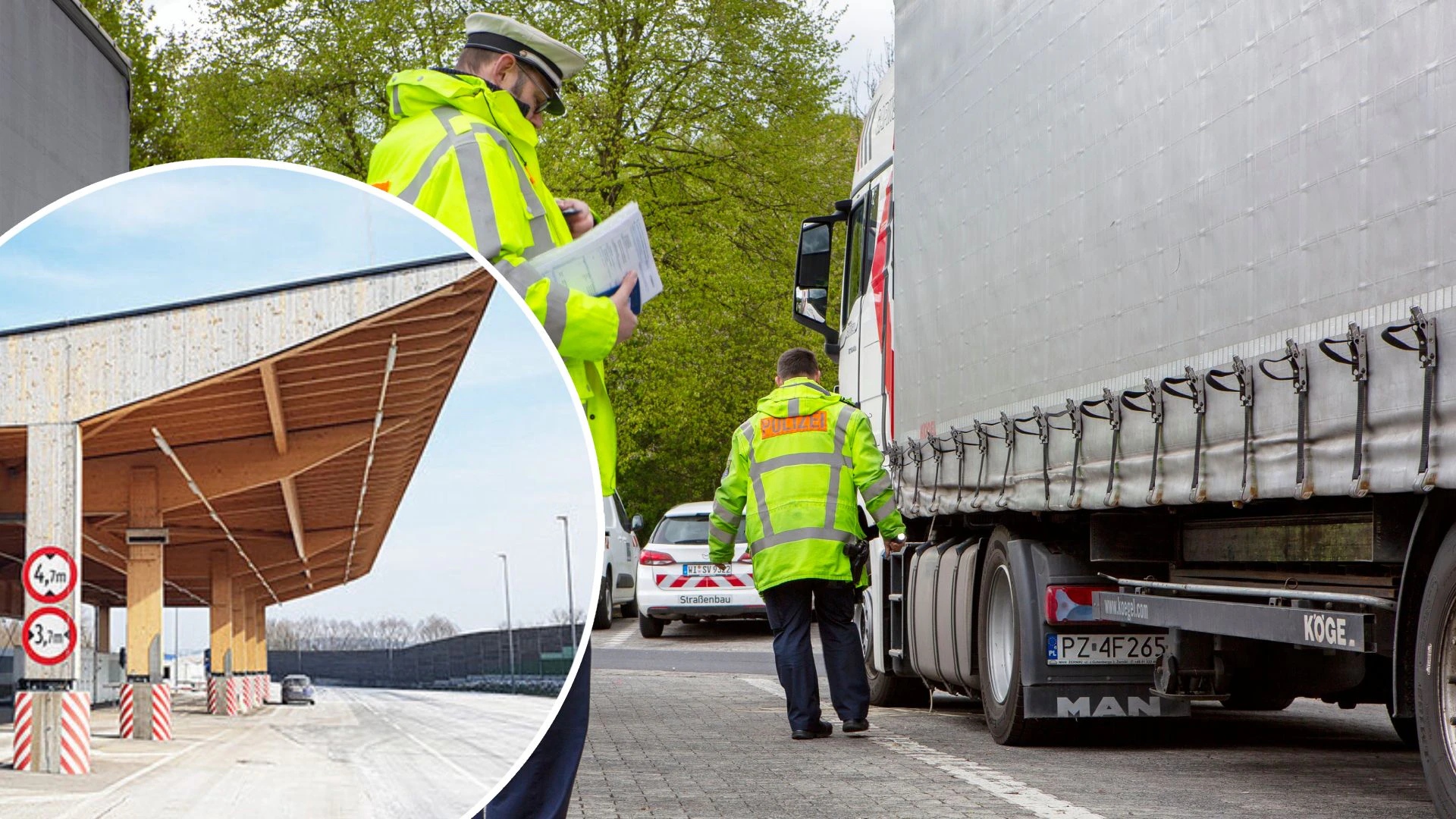 Die Schwerfahrzeuge wurden in Kematen (Bez. Grieskirchen) kontrolliert. (Symbolbild)