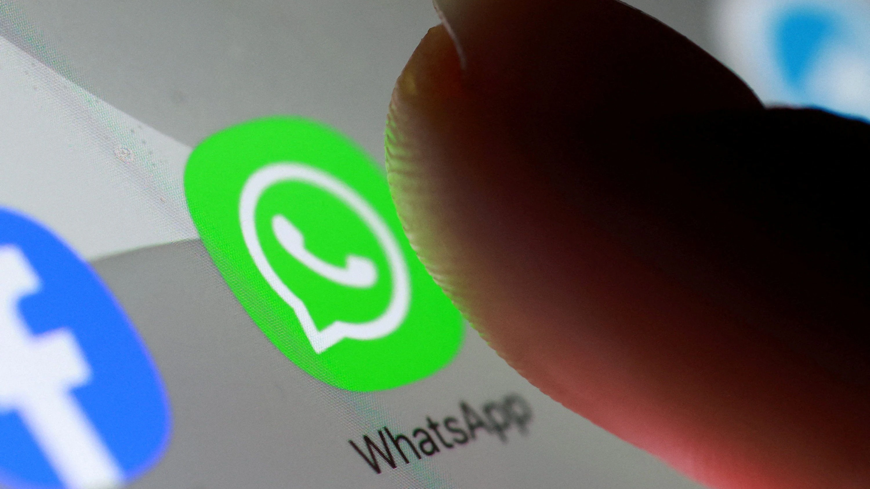 The WhatsApp app icon is seen on a smartphone in this illustration taken October 27, 2025. REUTERS/Dado Ruvic/Illustration 