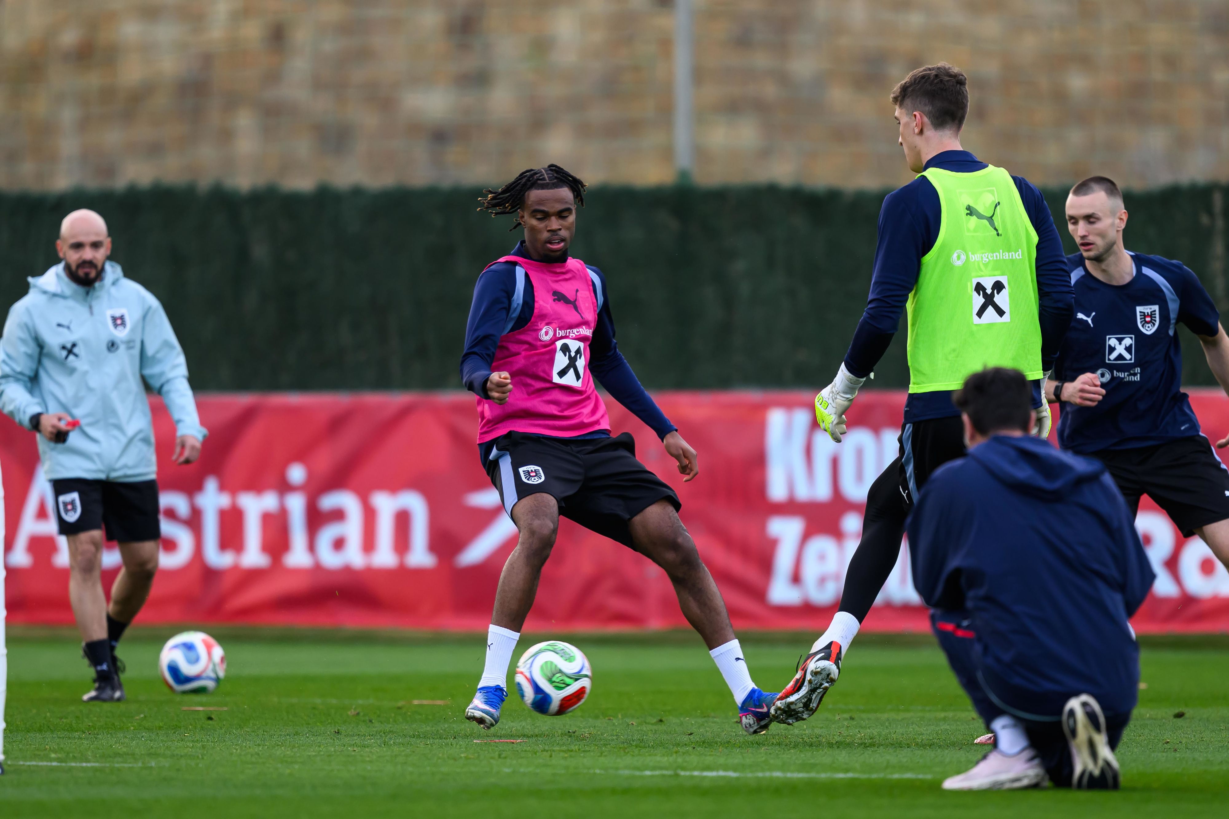 Carney Chukwuemeka im ÖFB-Training in Marbella.