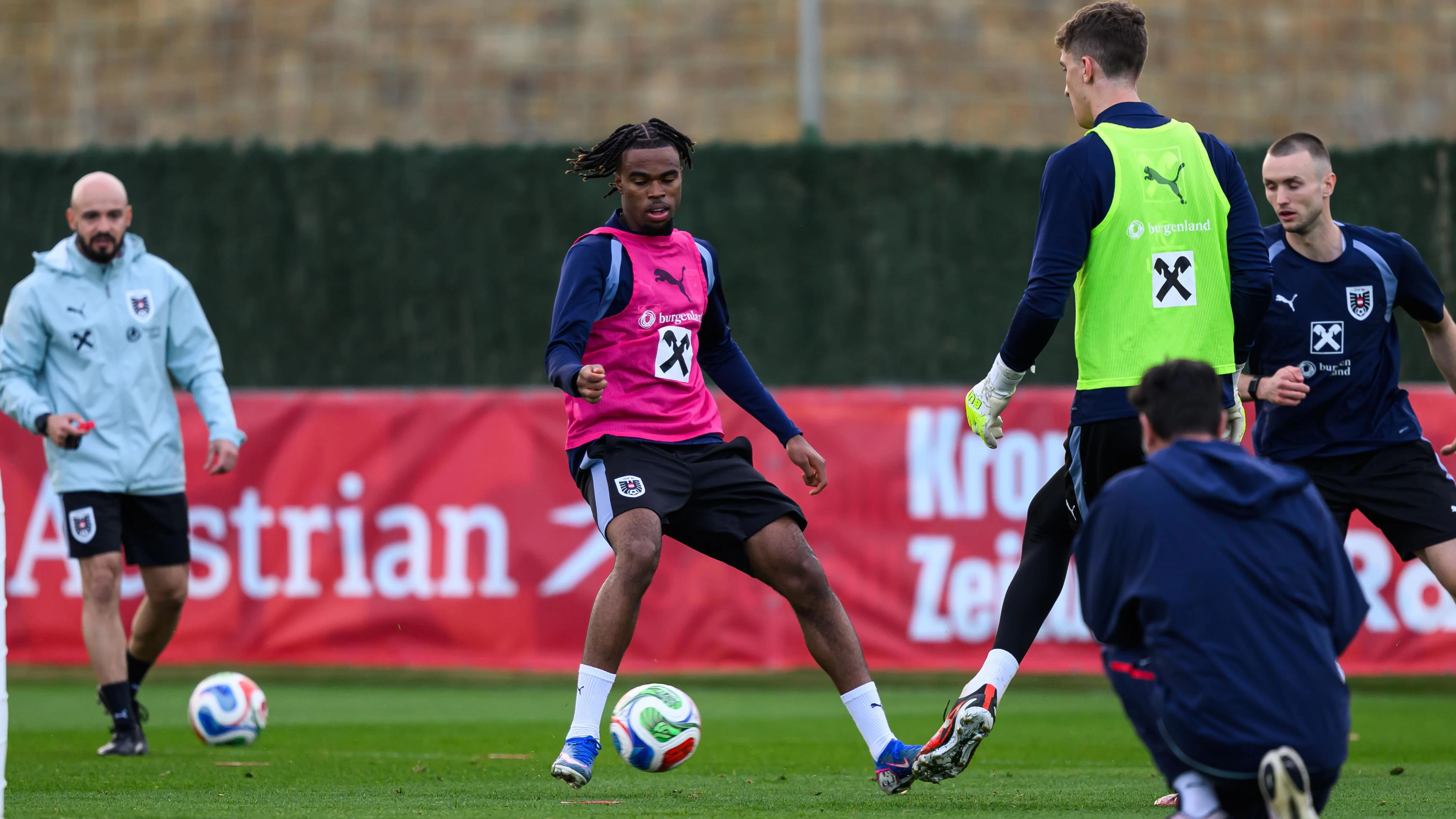 Carney Chukwuemeka im ÖFB-Training in Marbella.