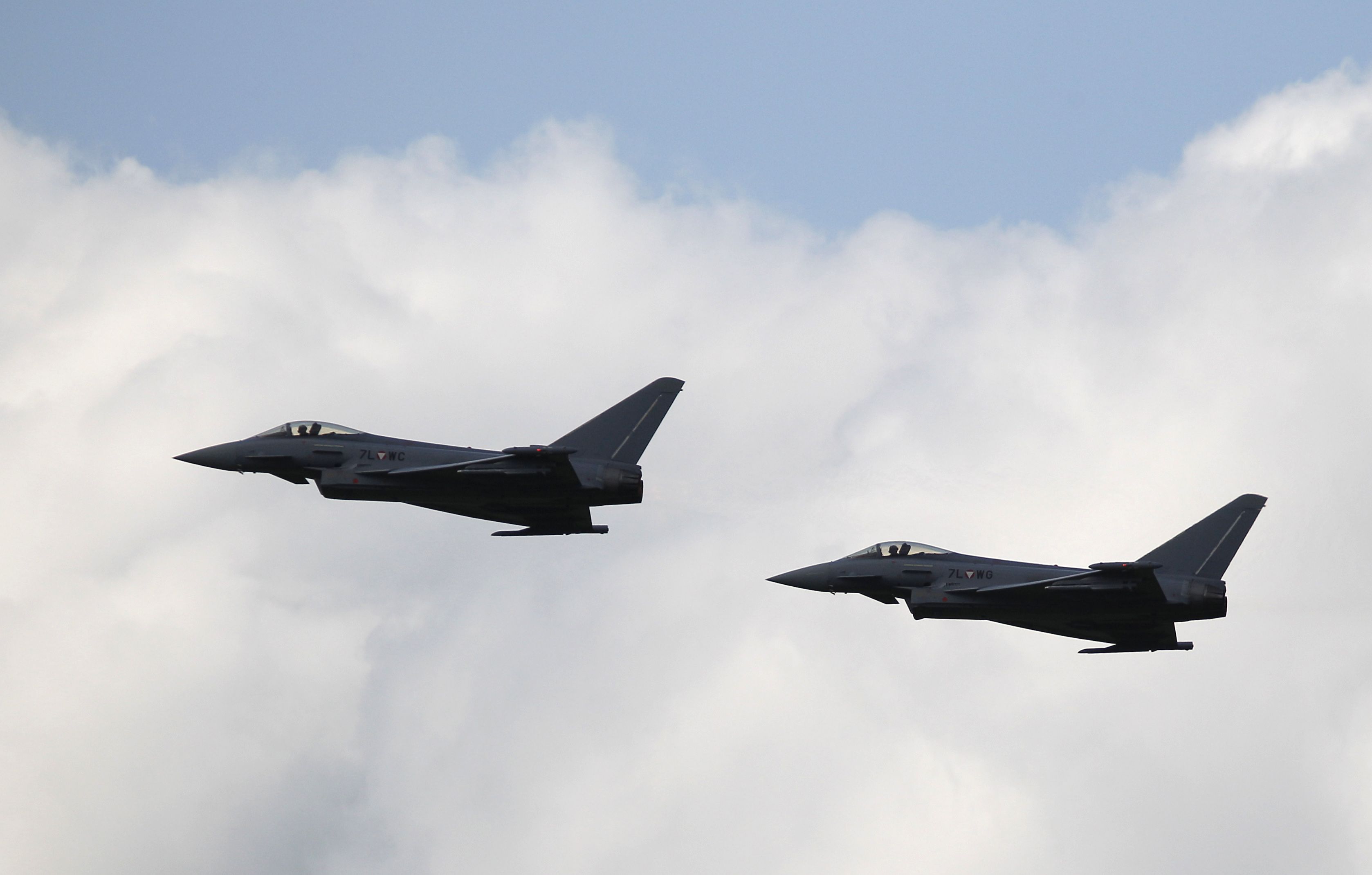 Am Montag mussten Eurofighter in Österreich aufsteigen. (Symbolbild)