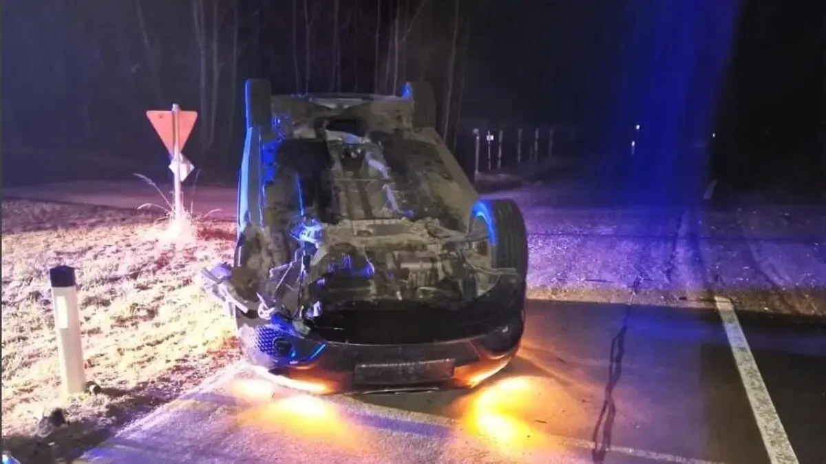 Der Lenker war nicht mehr am Unfallort.