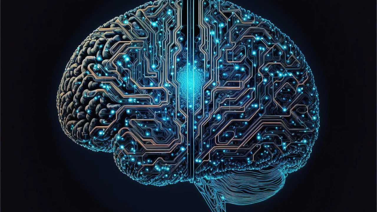 Digitales Gehirn der künstlichen Intelligenz