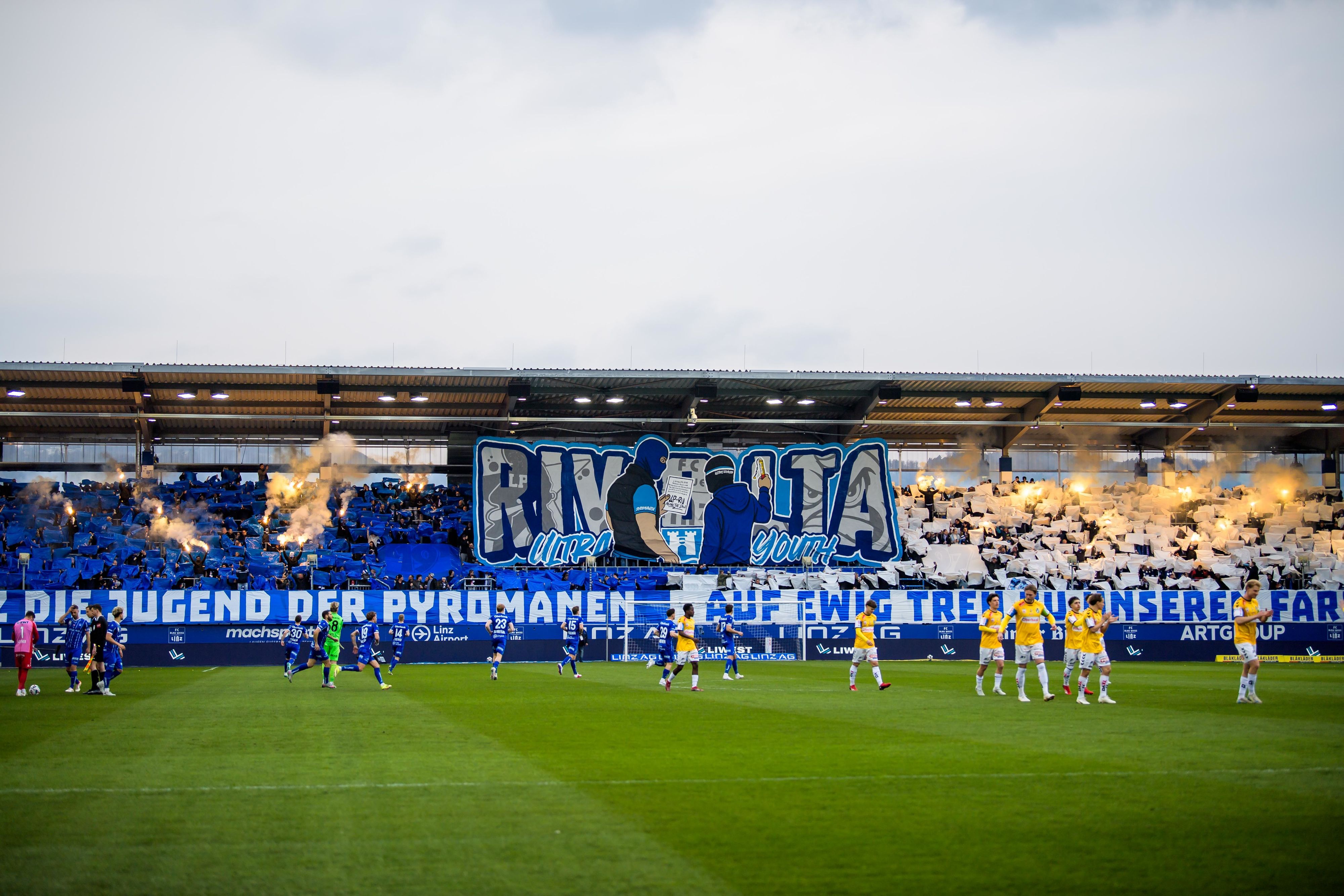 Vor dem Spiel zwischen BW Linz und Ried kam es zu einer Prügelei. 