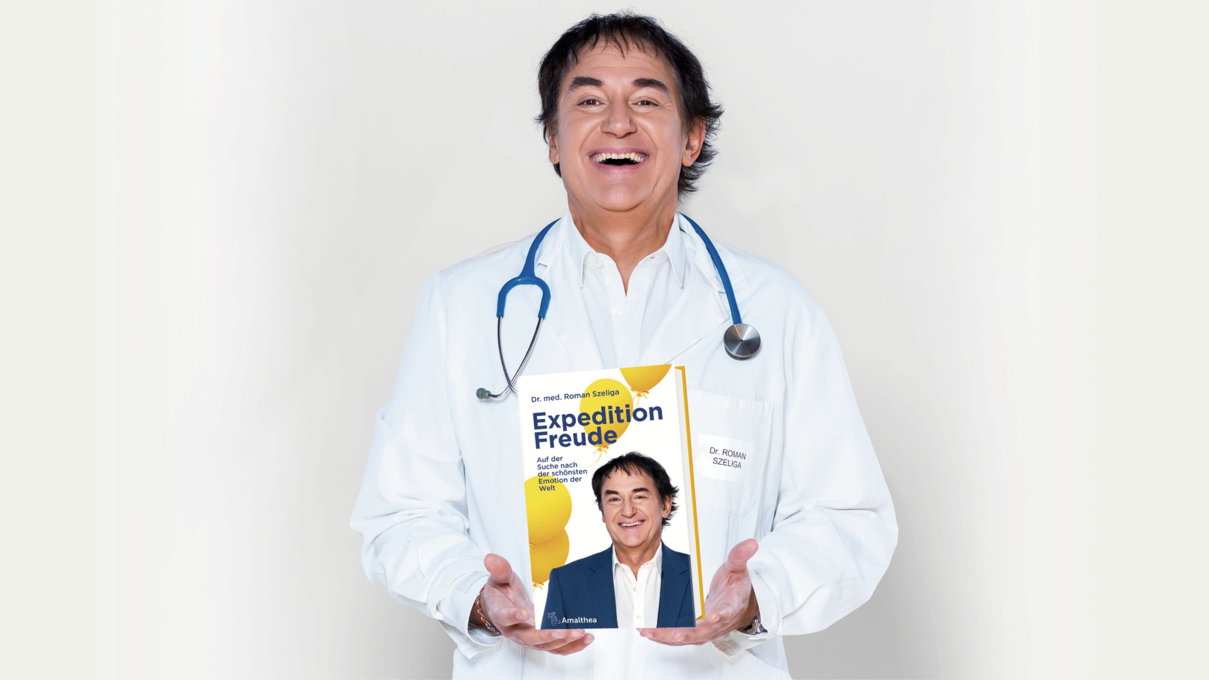 Roman Szeliga ist Arzt, Humor-Experte und Mitbegründer der CliniClowns. Er präsentiert sein neues Buch.