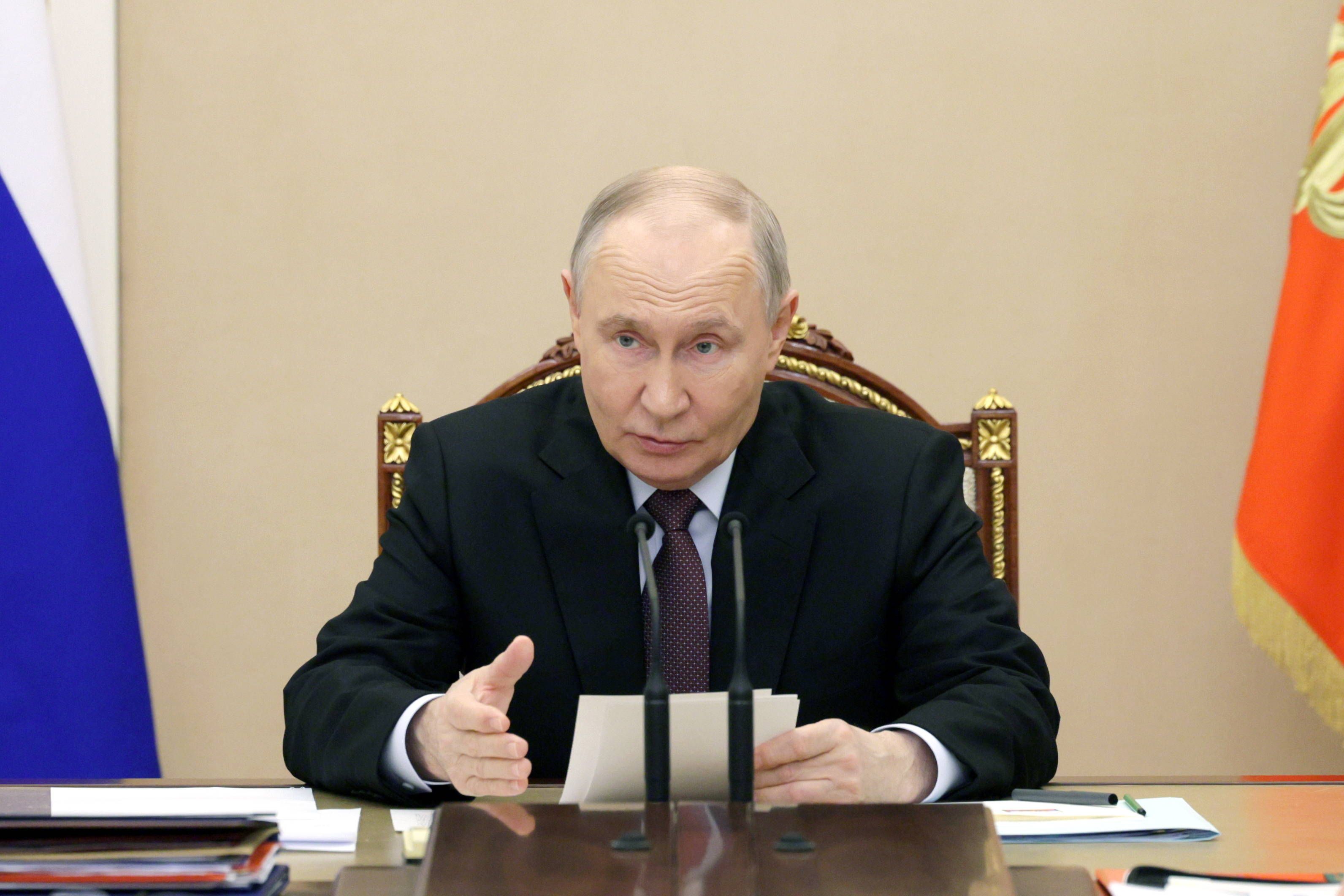 Kreml-Chef Wladimir Putin verkündete das Wirtschafts-Minus.