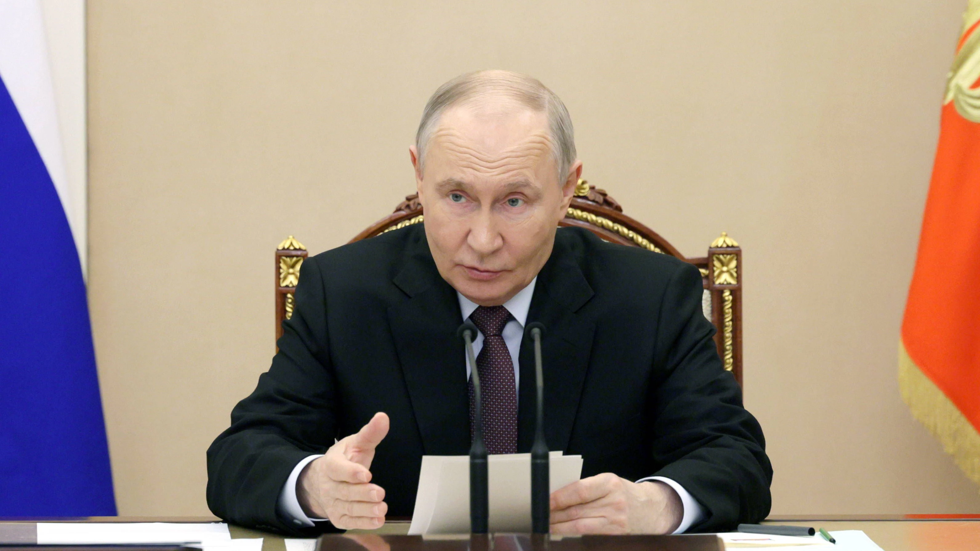 Kreml-Chef Wladimir Putin verkündete das Wirtschafts-Minus.