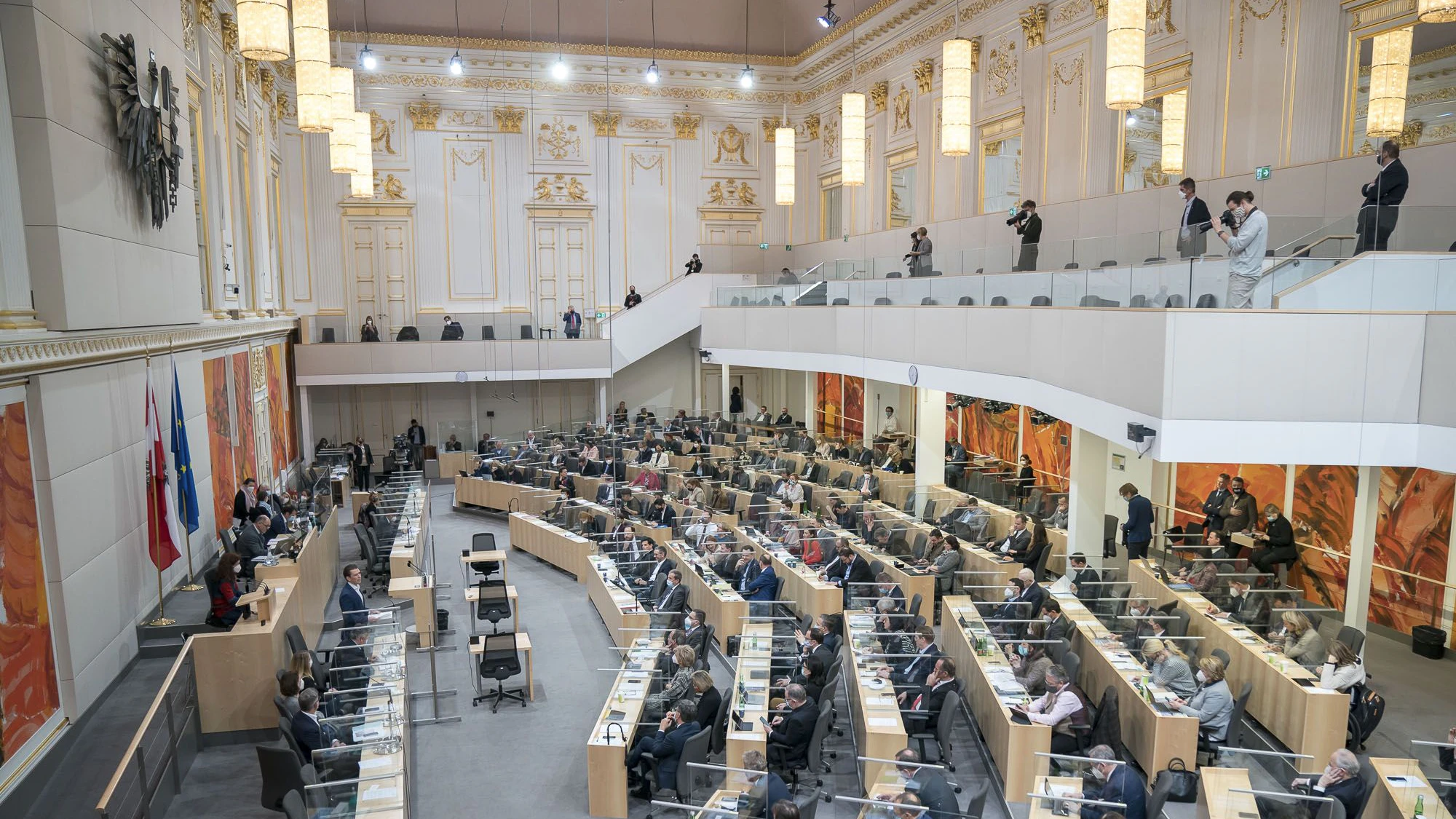 Das Ausweichquartier des Parlaments. 