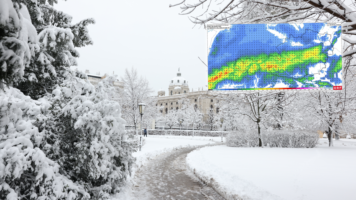 Heute.at - 20 bis 60 cm – neue Schnee-Karte veröffentlicht