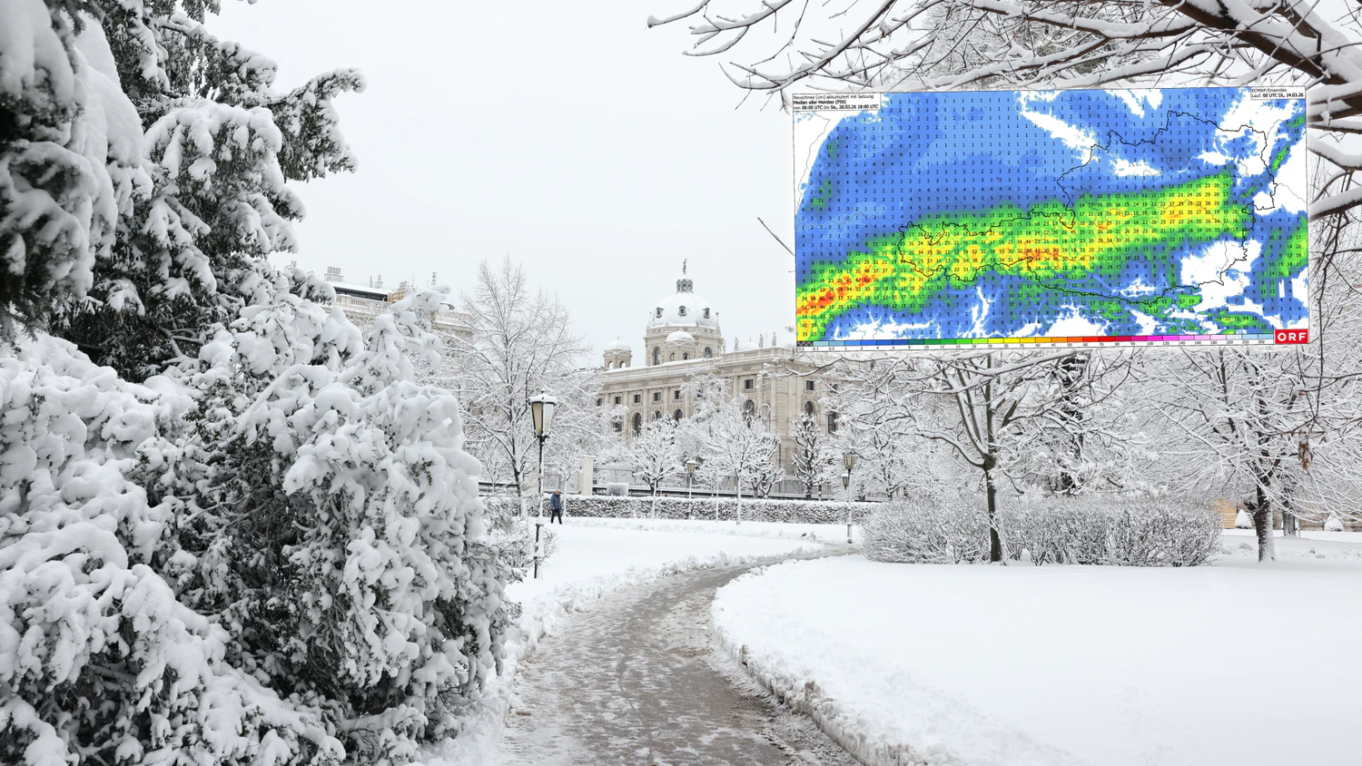 Heute.at - 20 bis 60 cm – neue Schnee-Karte veröffentlicht