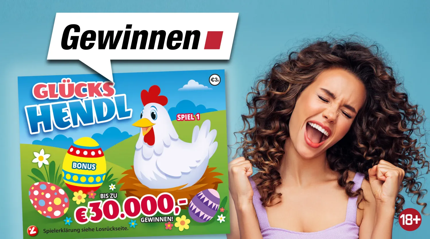 Heute.at - Bis zu € 30.000 mit Rubbellos Glückshendl gewinnen